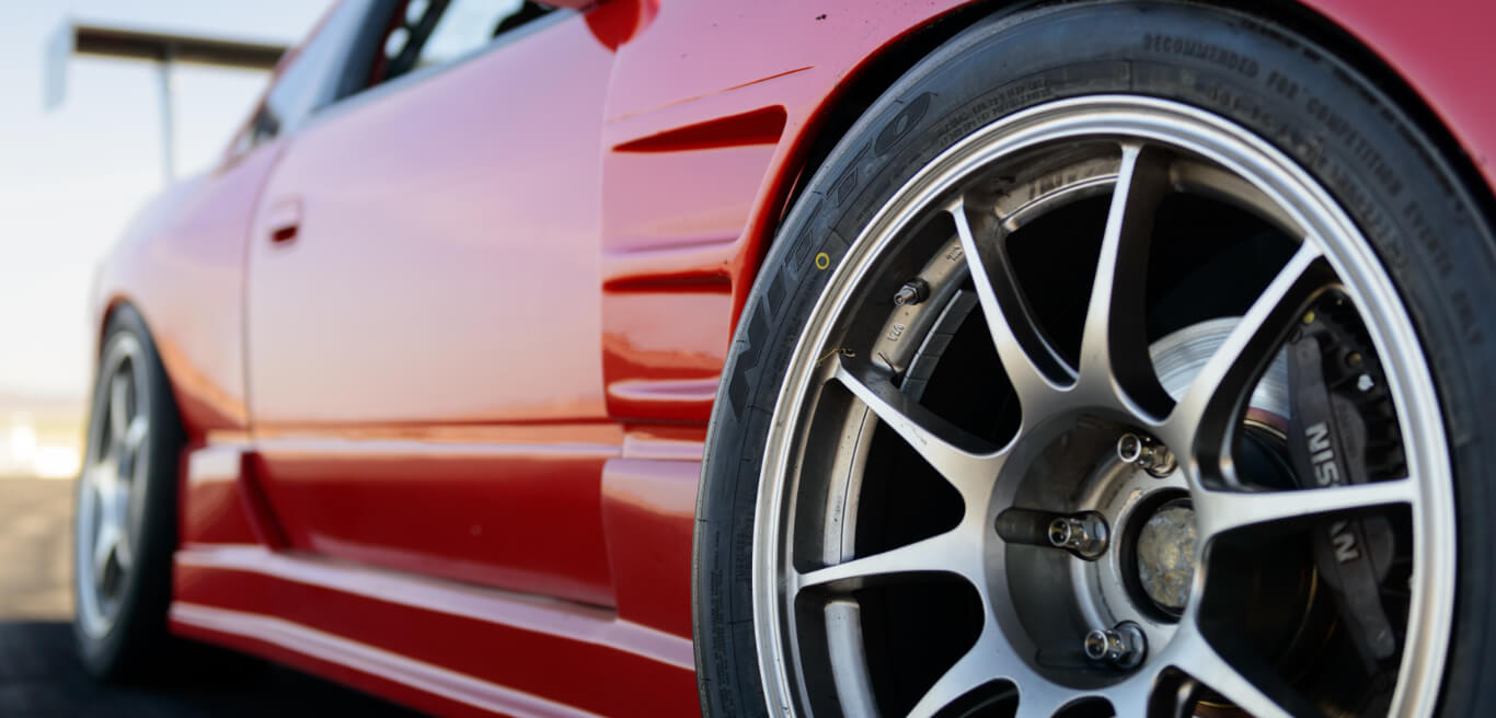 Fourth slide, close of Nitto Tire branded tire