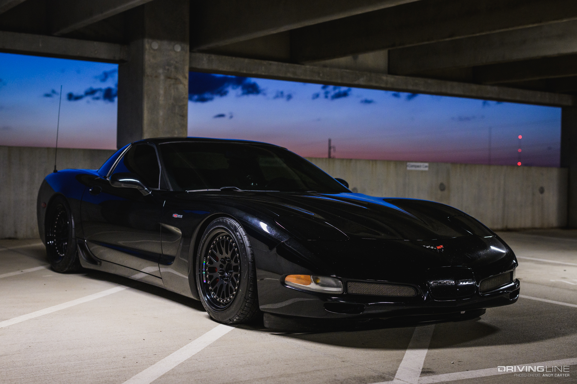 Corvette Z06 on coilovers