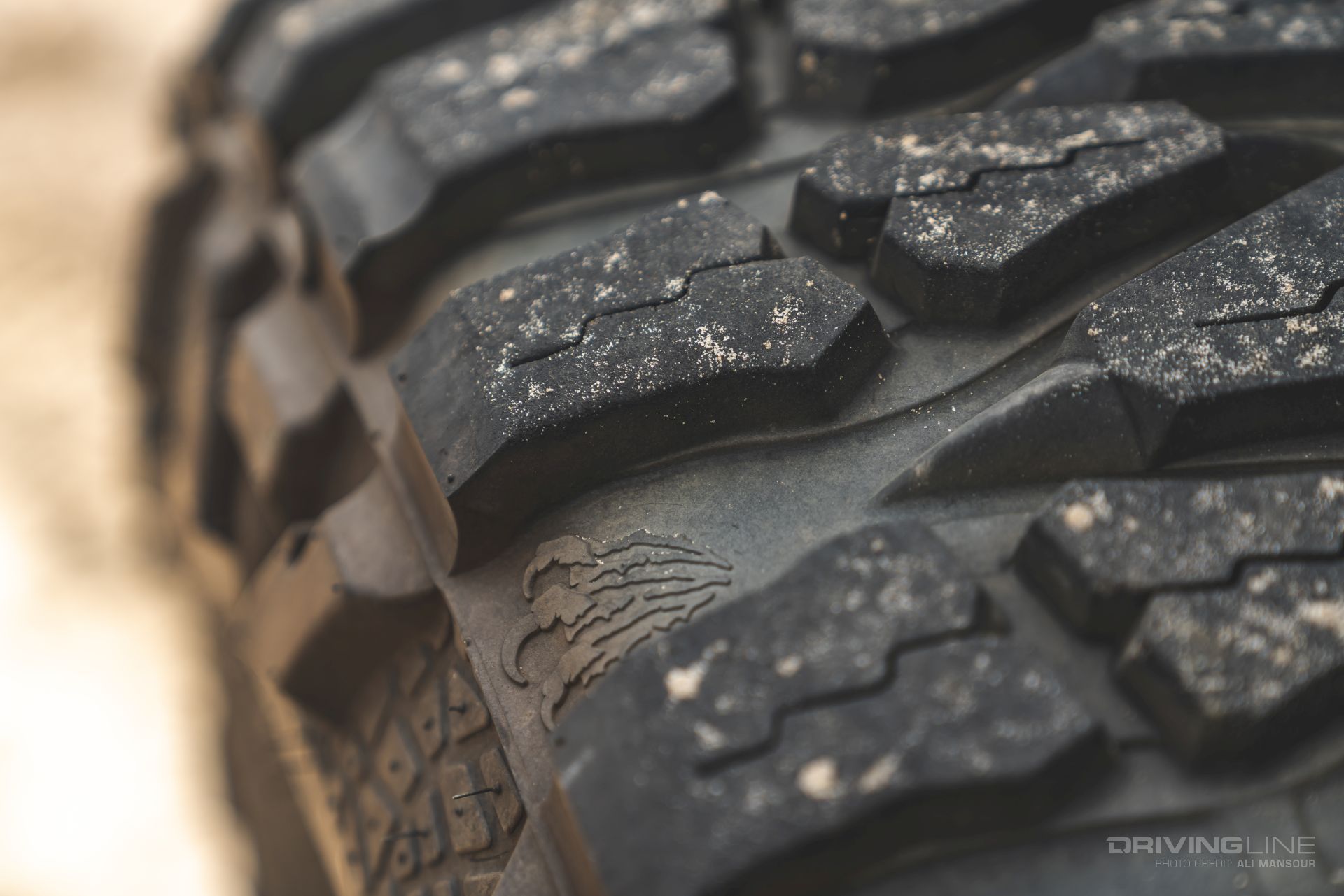 Nitto Tire Mud Grappler tire tread sipe detail