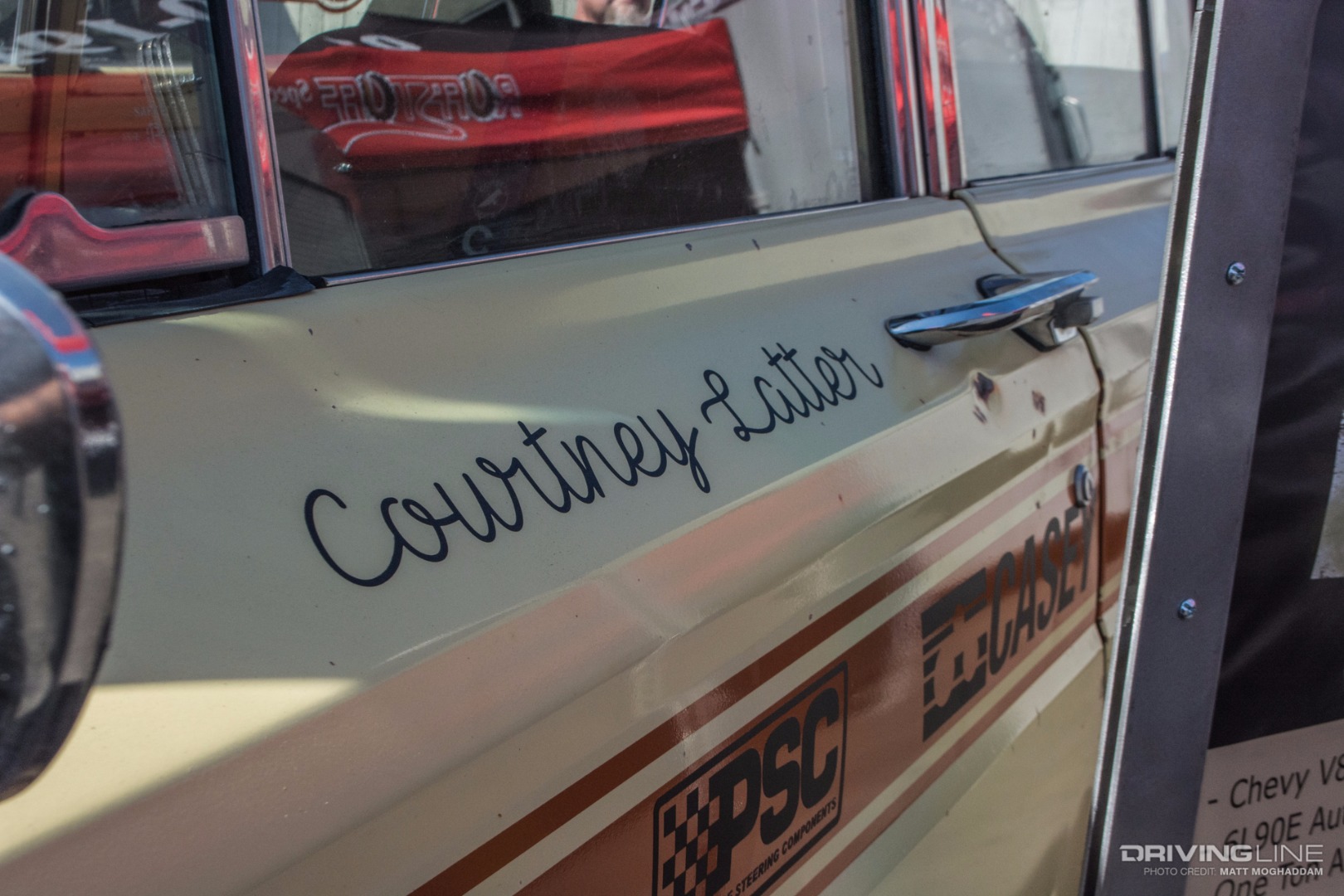 Courtney Latter, one of the Jeep Wagoneer's drivers