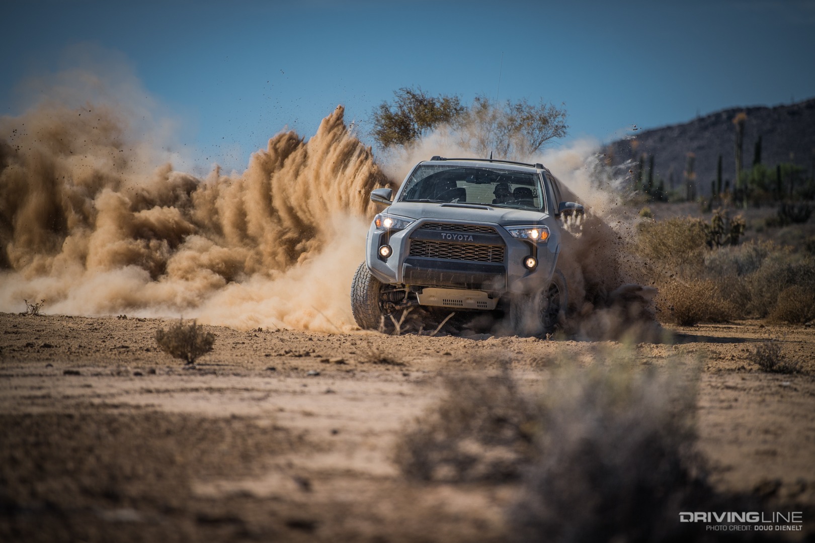 Toyota 4Runner kicking up dust