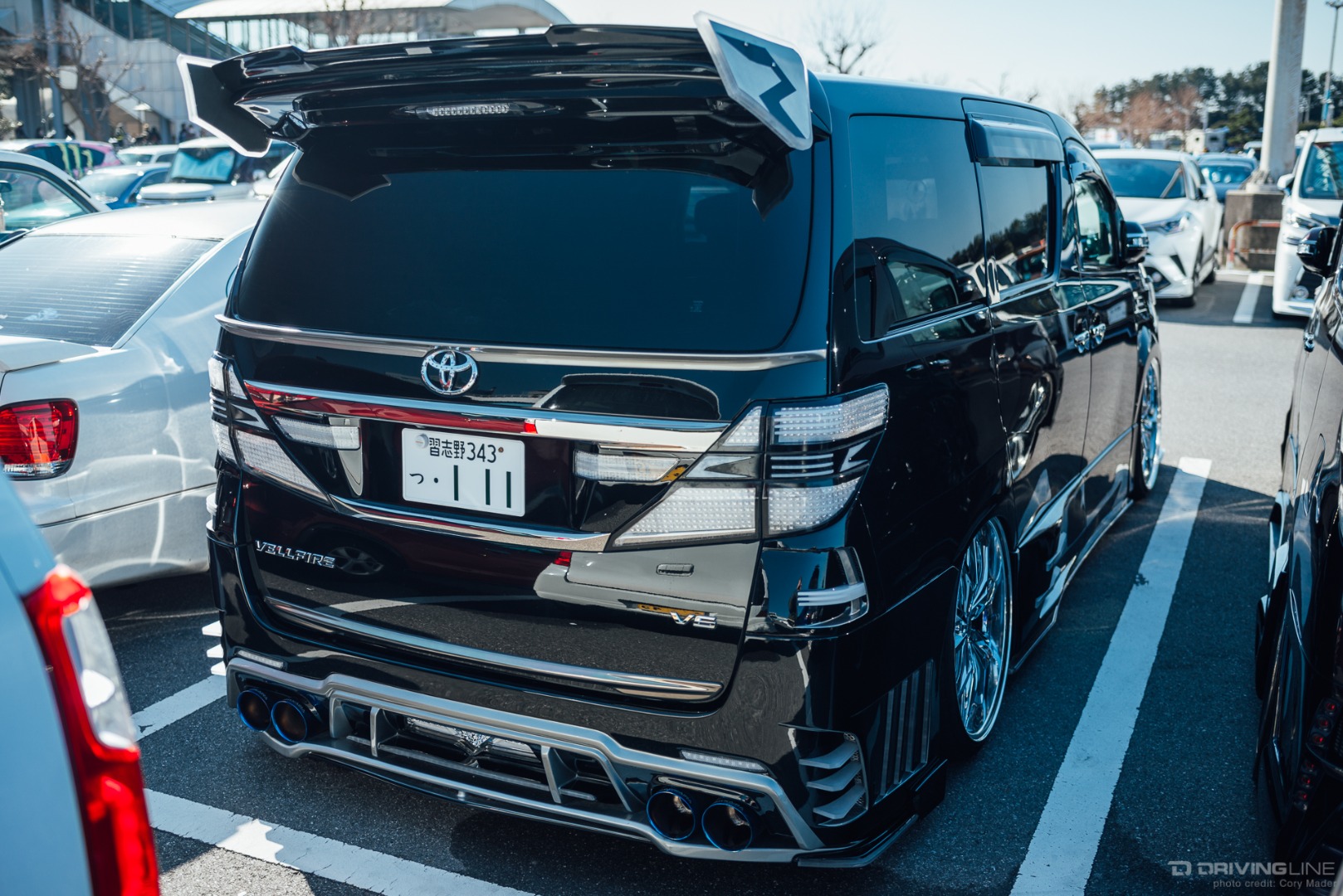 Tokyo Auto Salon Parking Lot Vellfire rear