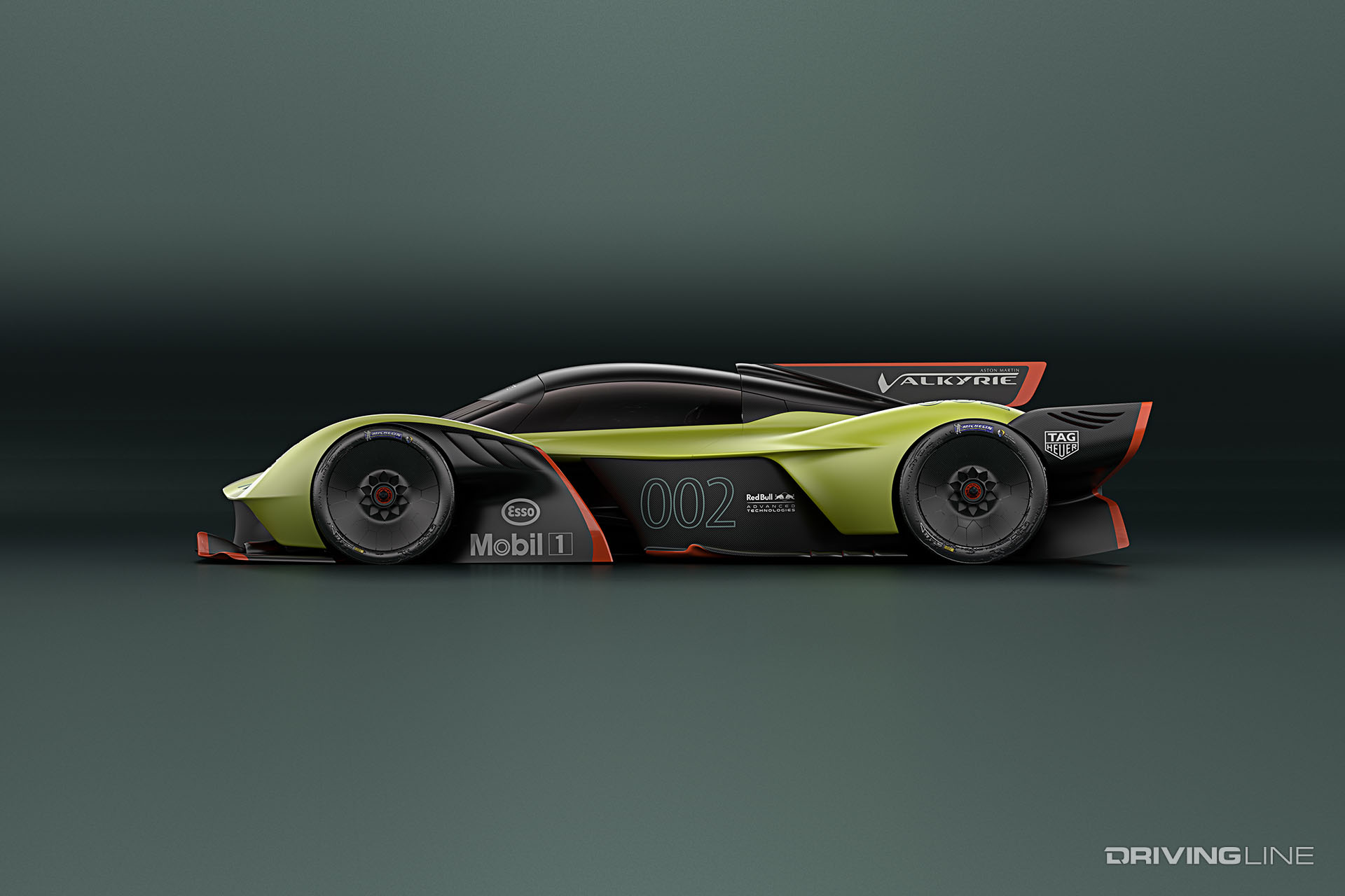 Aston Martin Valkyire Side Flat