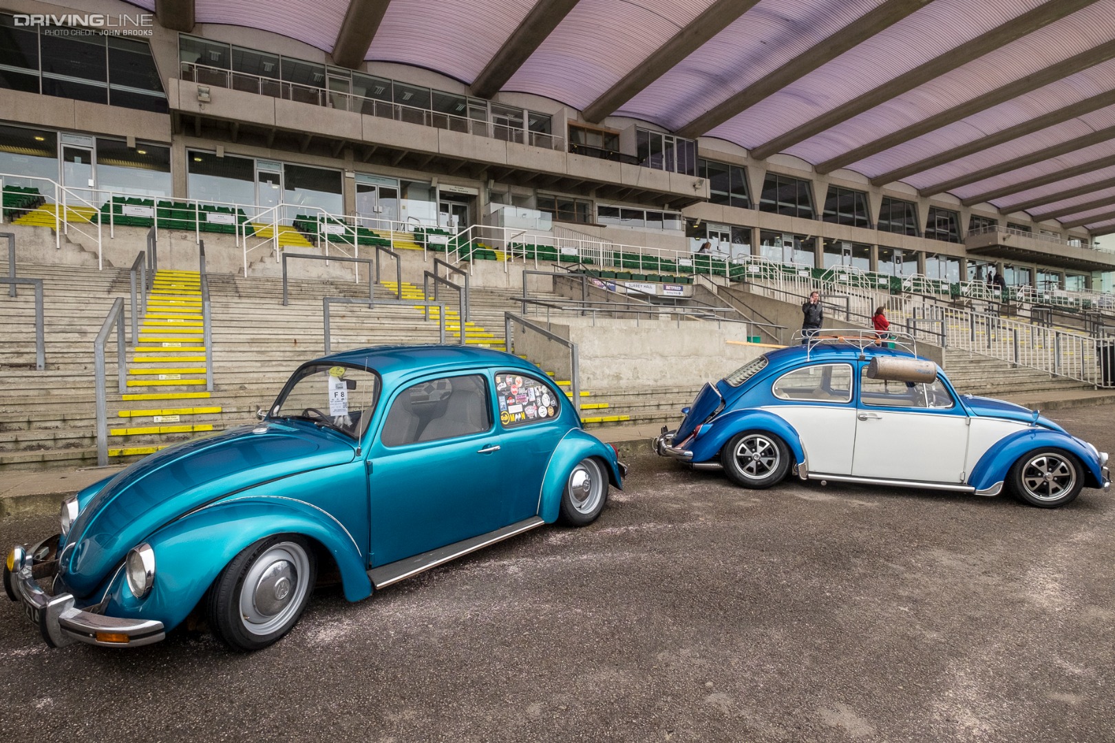 Volksworld Blue and White Beetle