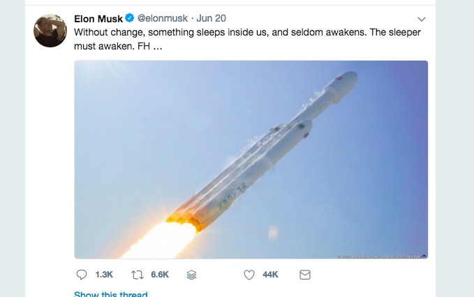 elon musk tocket