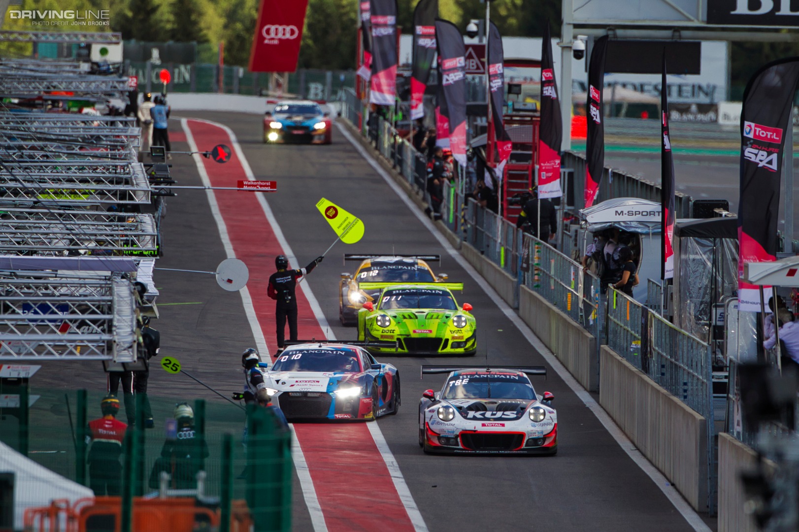 Spa Caution Flag Pit Stop