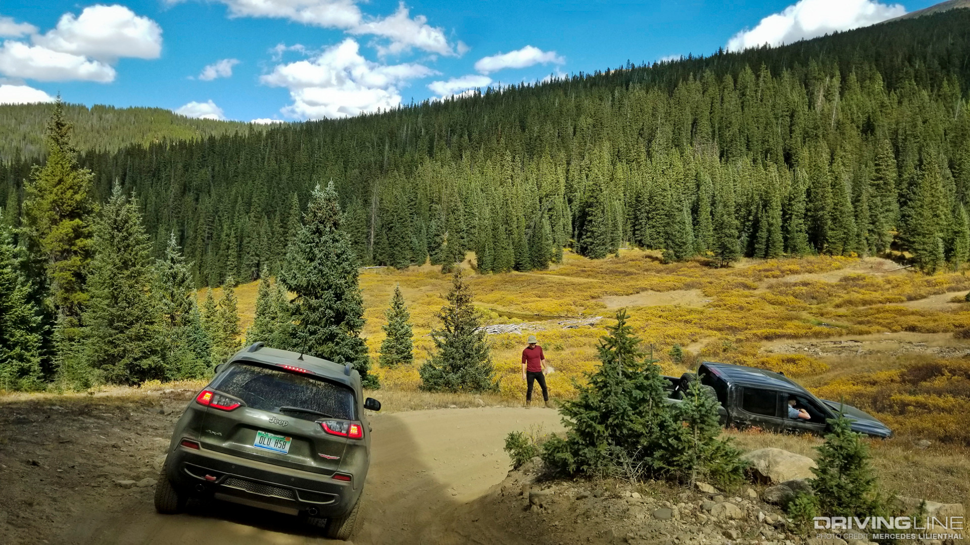 Jeep Cherokee Trailhawk on trails