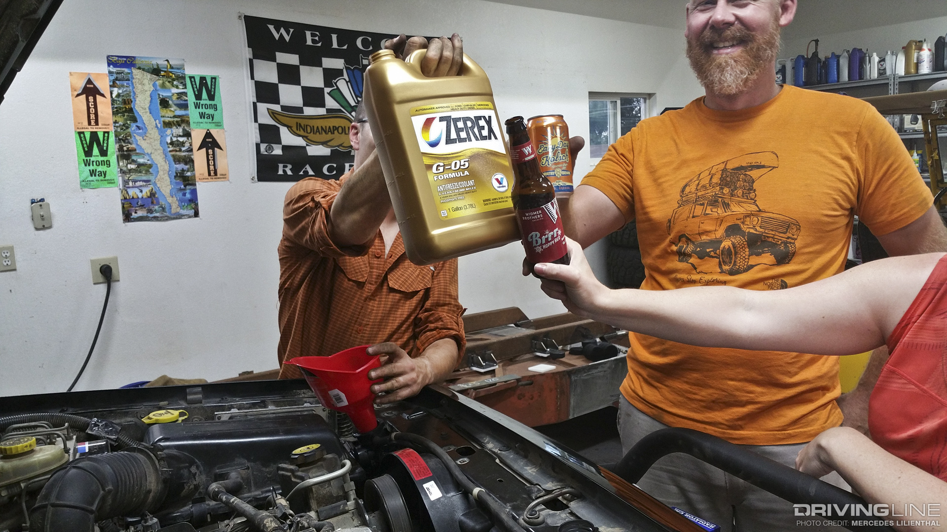 We made new friends while replacing Jeep Cherokee radiator