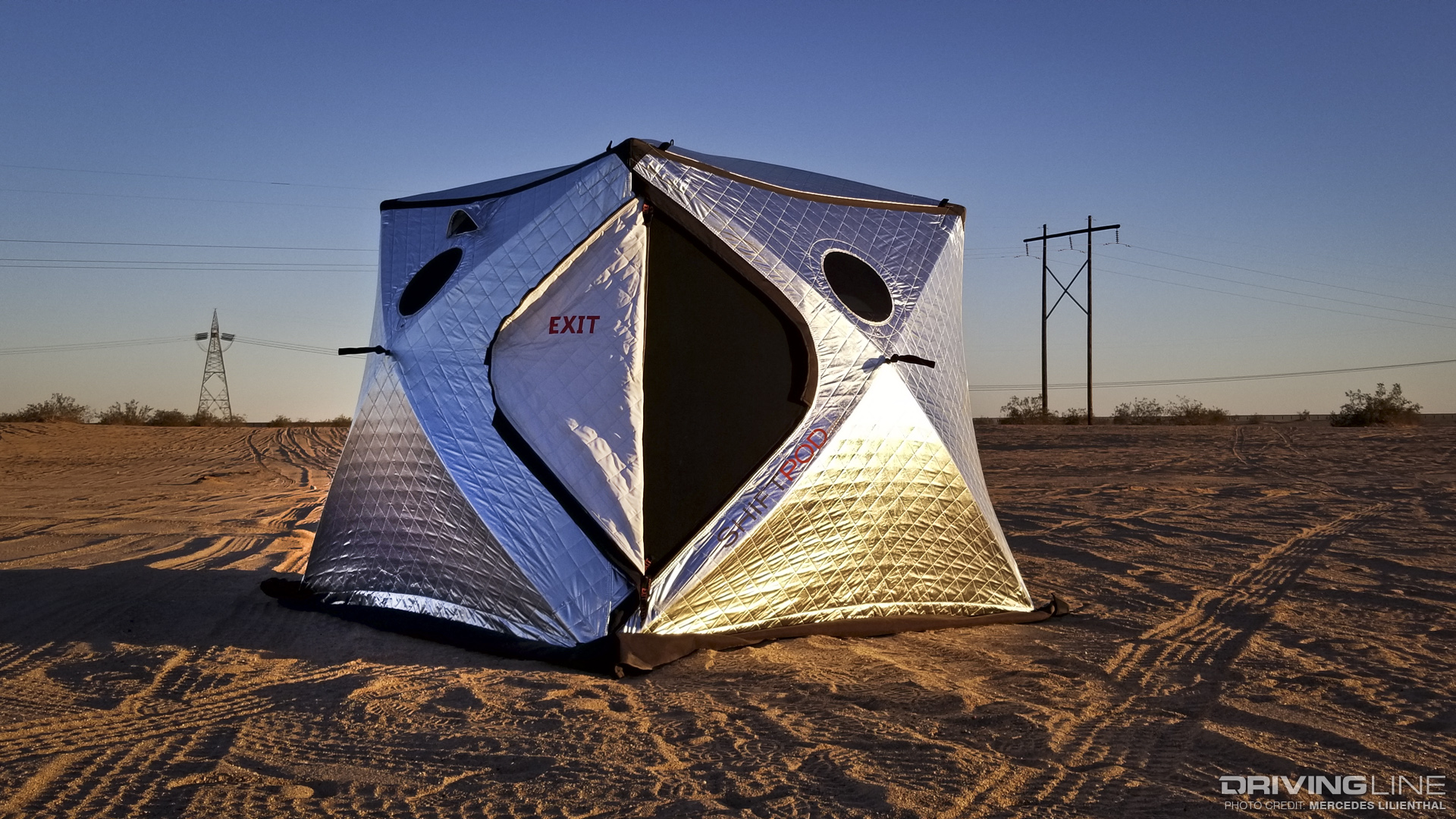 Shiftpod Mini exterior and door opening