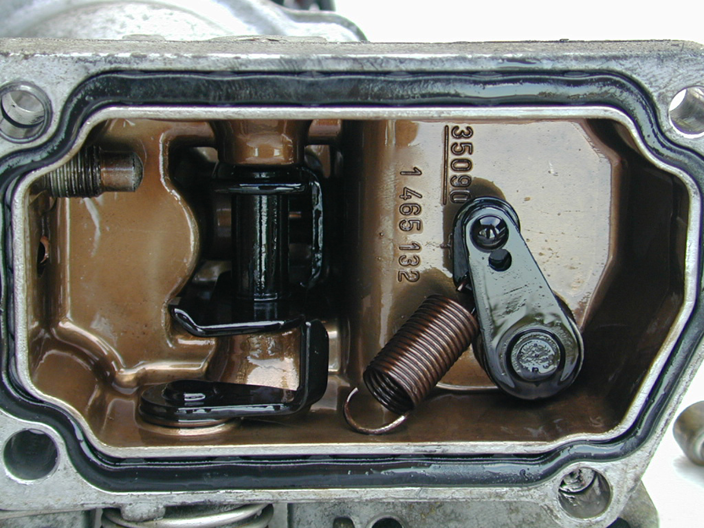 First-Gen Cummins Governor Spring in a Diesel Injection Pump