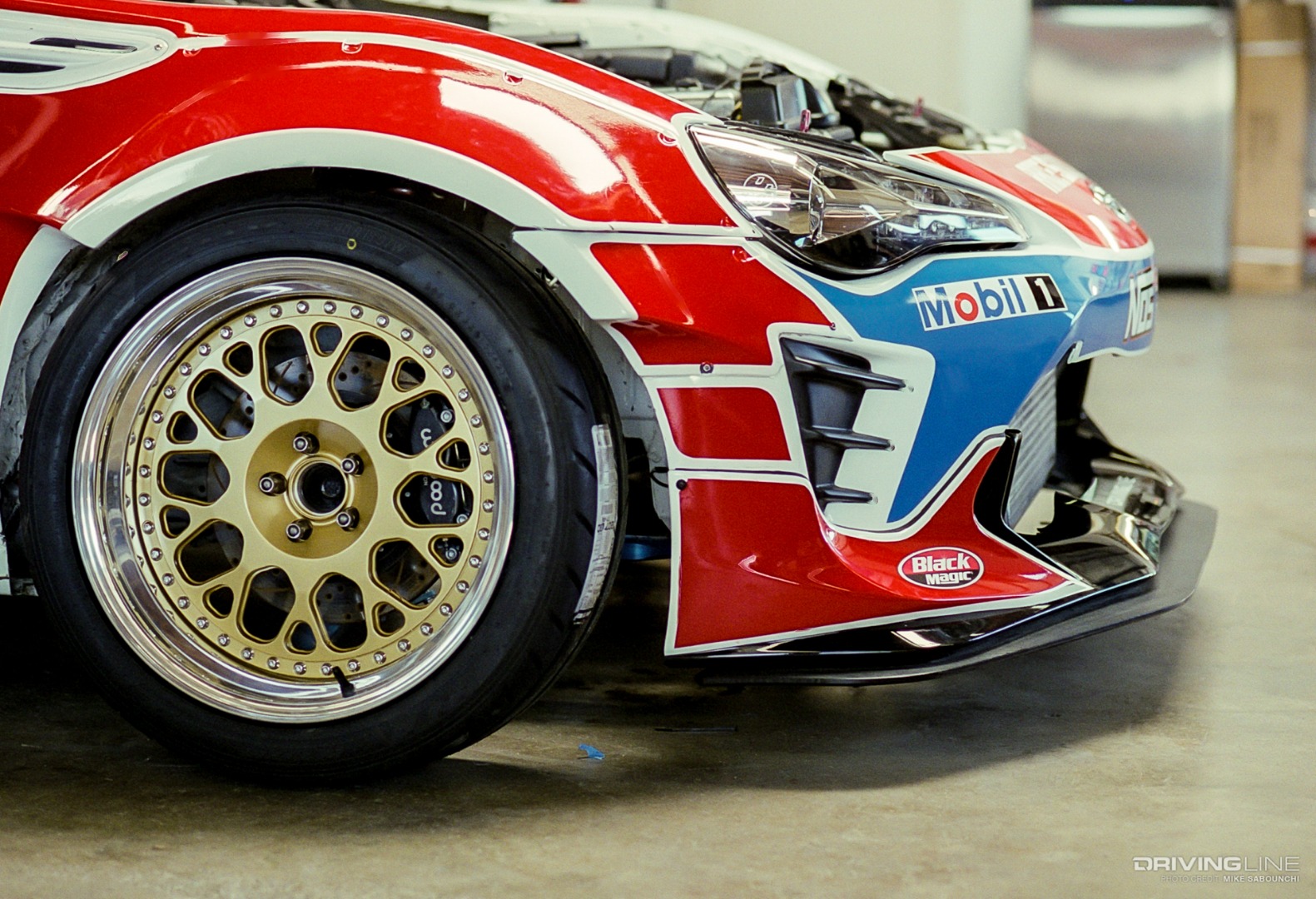 Ryan Tuerck front passenger side wheel and Nitto NT05 tire