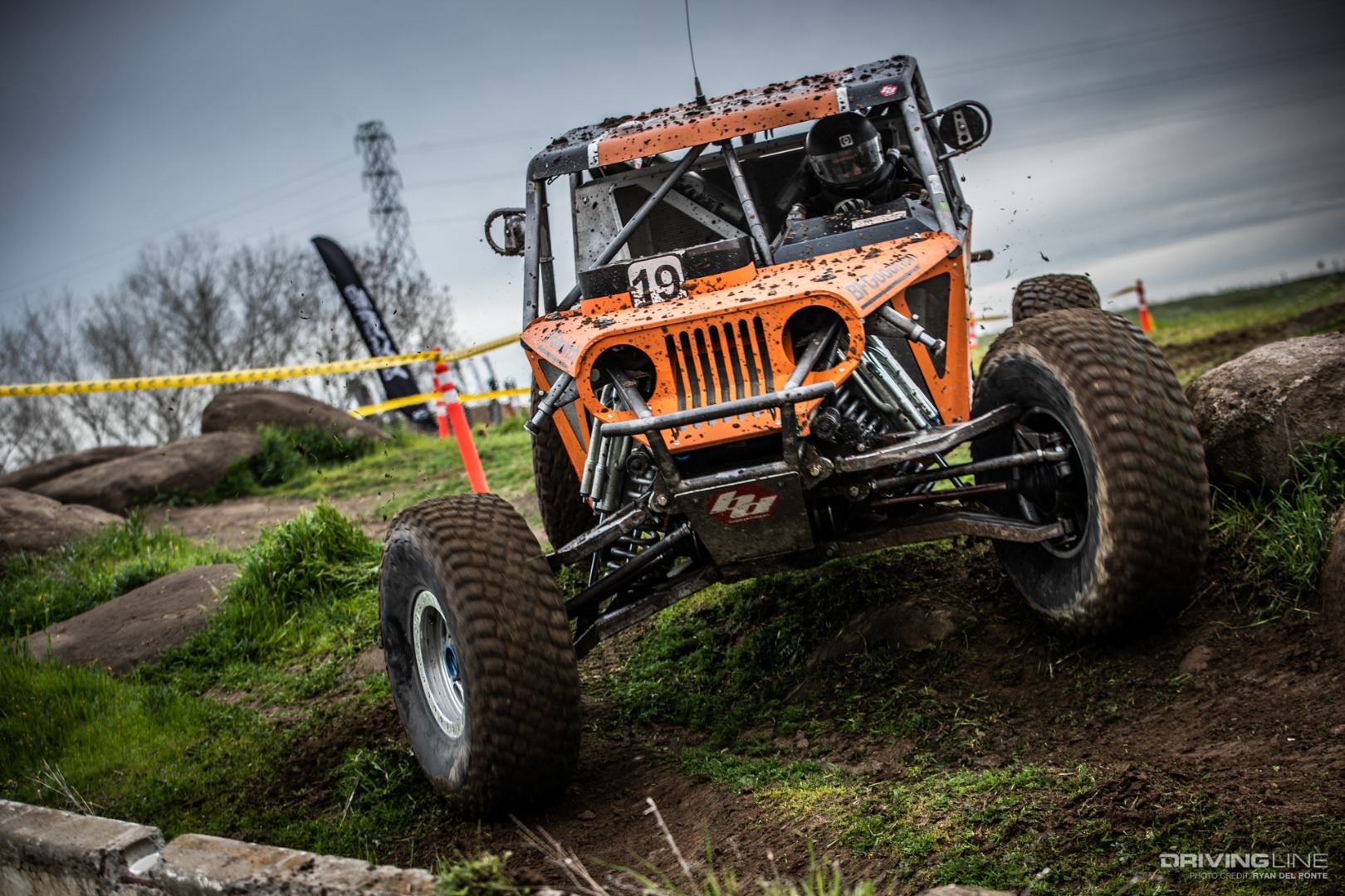 Paul Horschel Driving at the 2019 Ultra4 MetalCloak Stampede