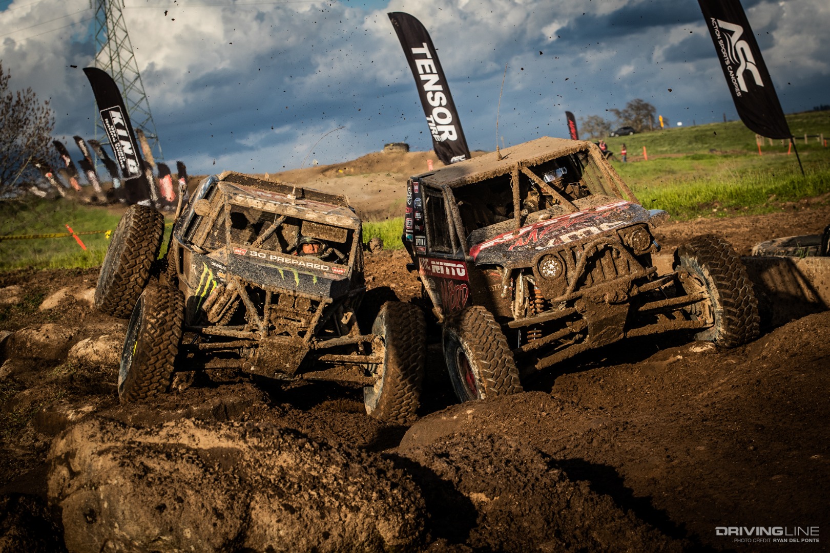 Loren Healy and Shannon Campbell Driving at the Ultra4 MetalCloak Stampede