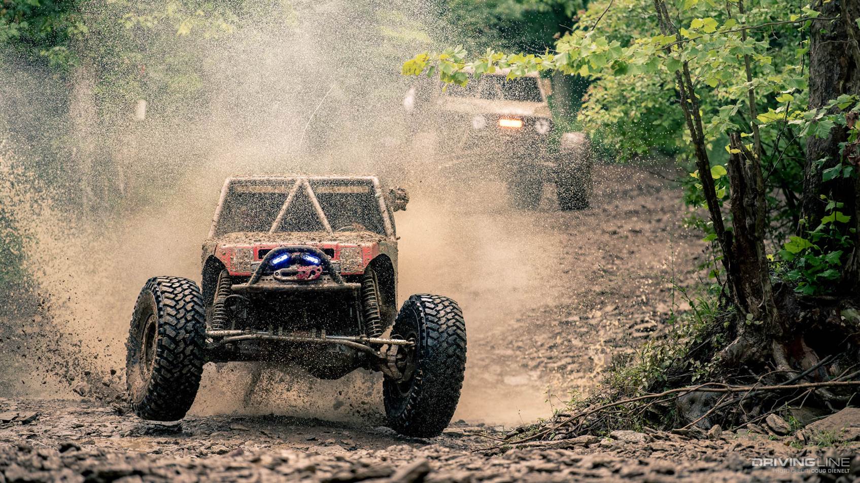 Derek West Racing Through the Mud