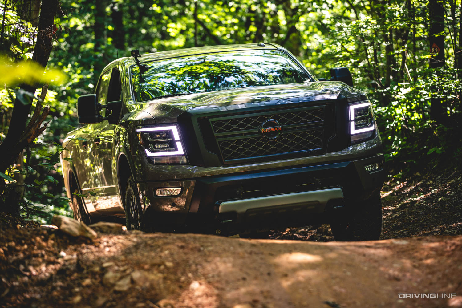 Nissan Titan in Uwharrie national forest