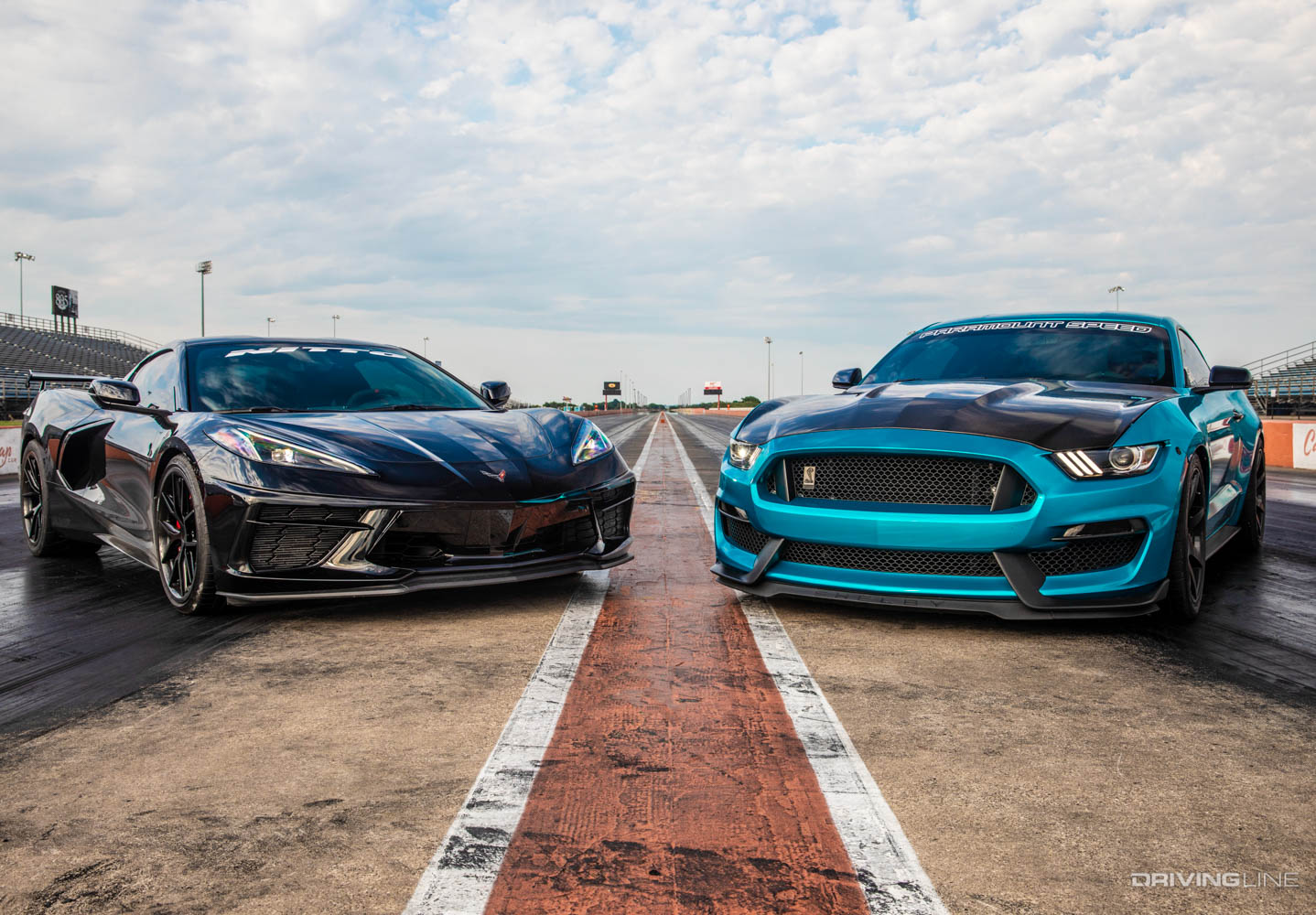 Driver Battles Corvette C8 vs Mustang GT350