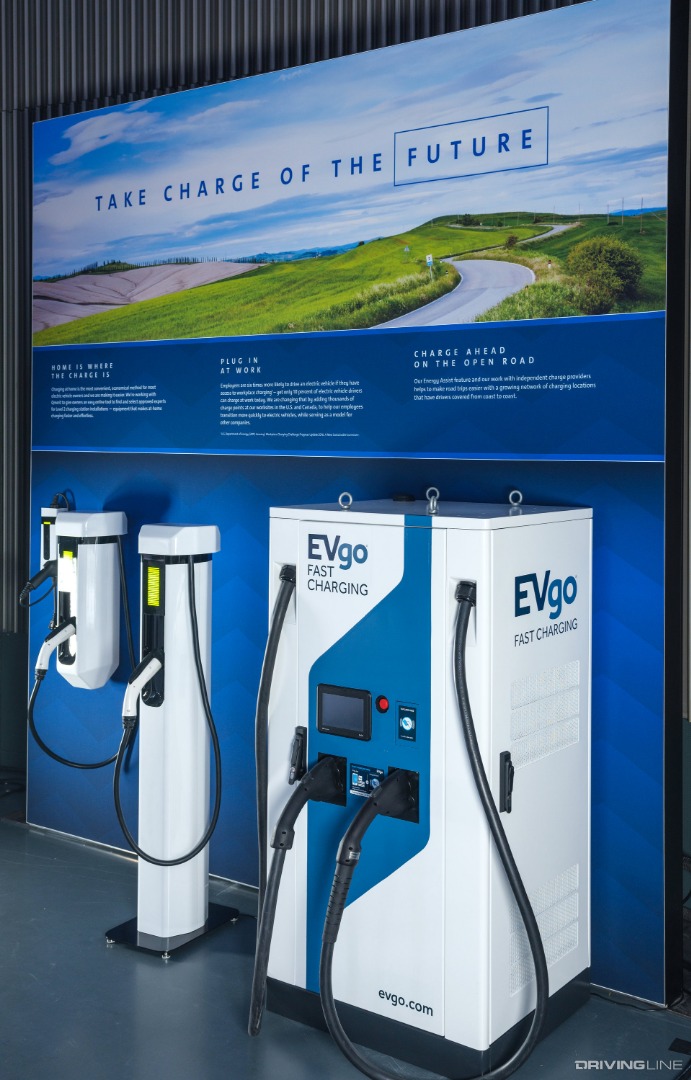 GM EVgo Fast-Charging Stations On Display At GM EV Day