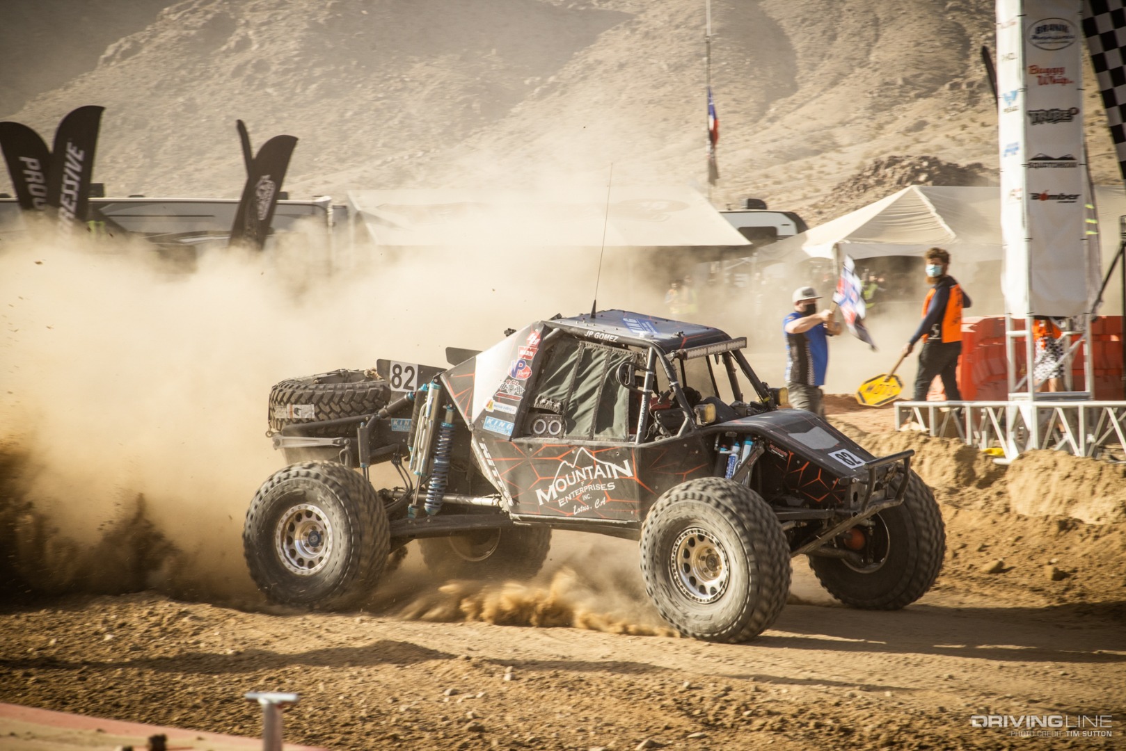 JP Gomez crossing the finish line