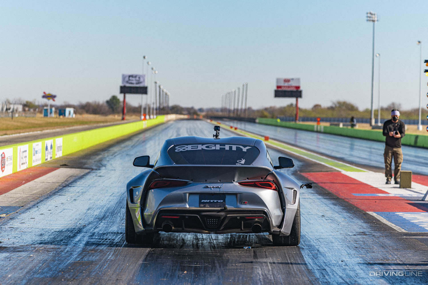 Toyota Supra on Nitto NT555RII Drag Radial tires