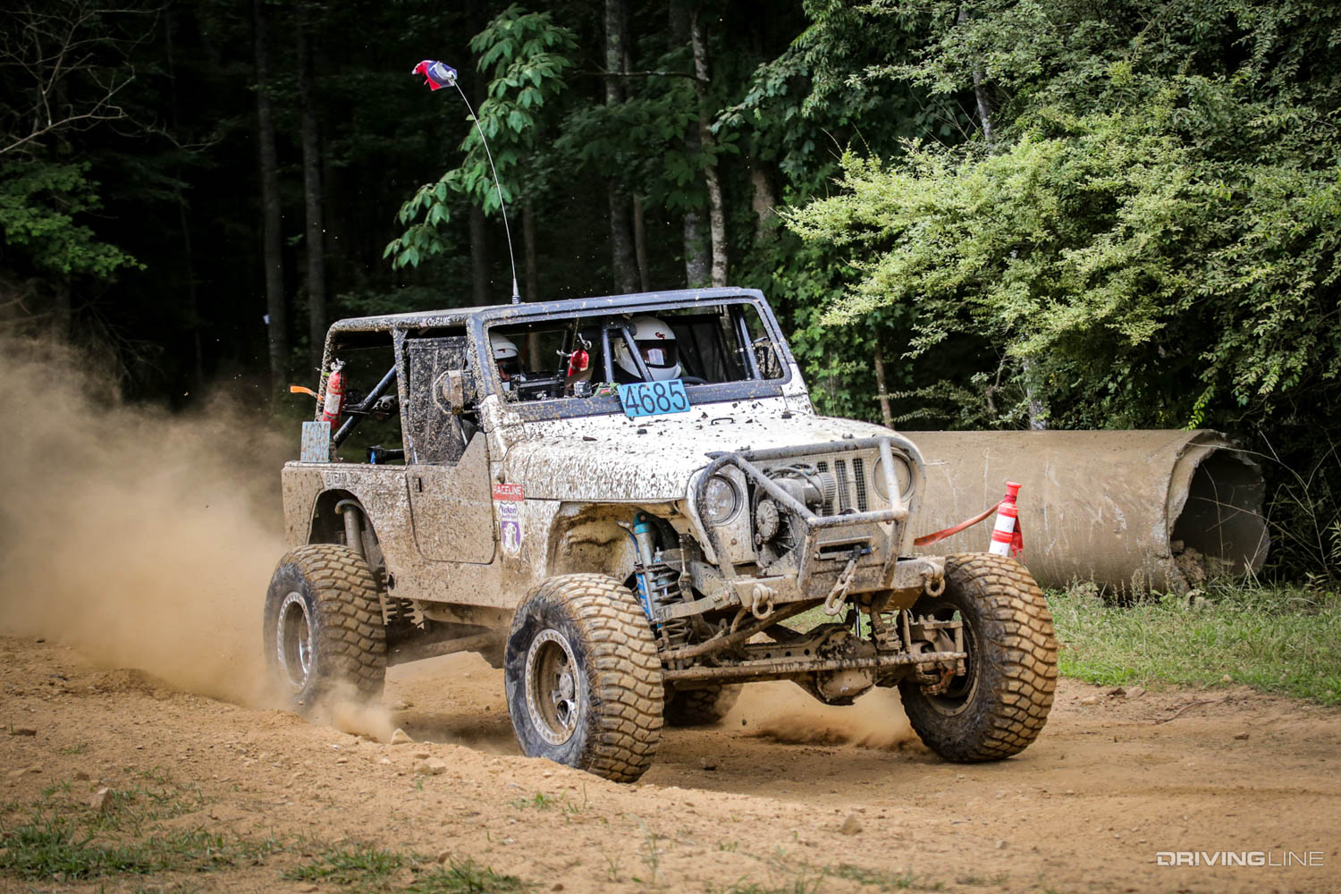 Tyler Haggard racing 2021 Ultra4 Tear Down in Tennessee