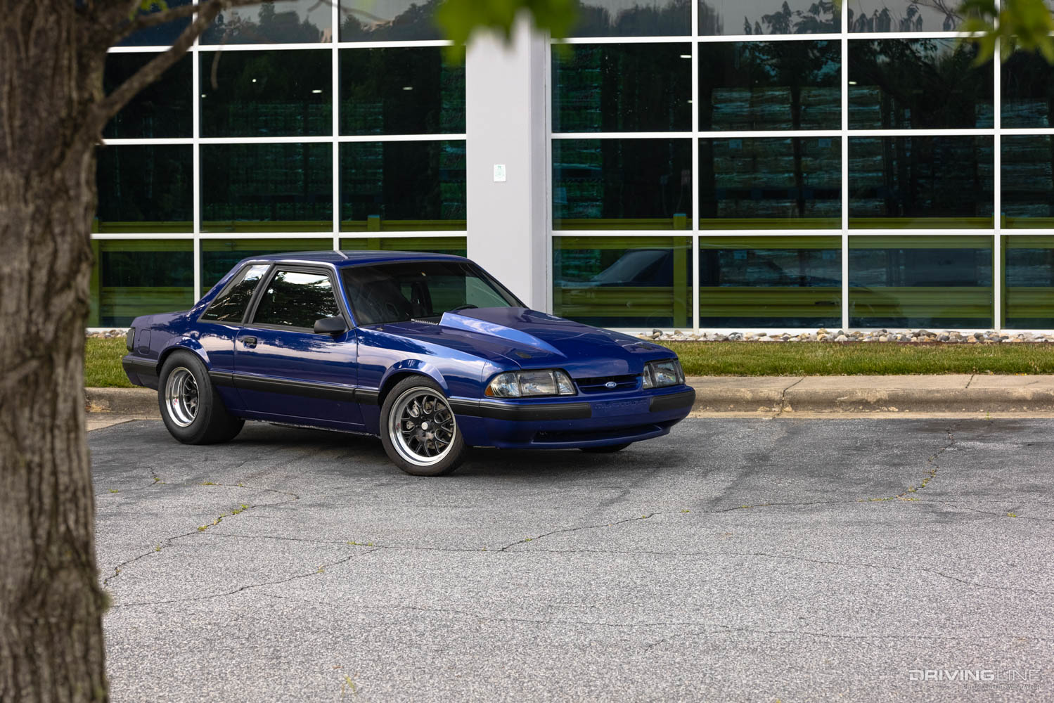Nitto NT555 RII DOt compliant drag radial on Fox Body Mustang