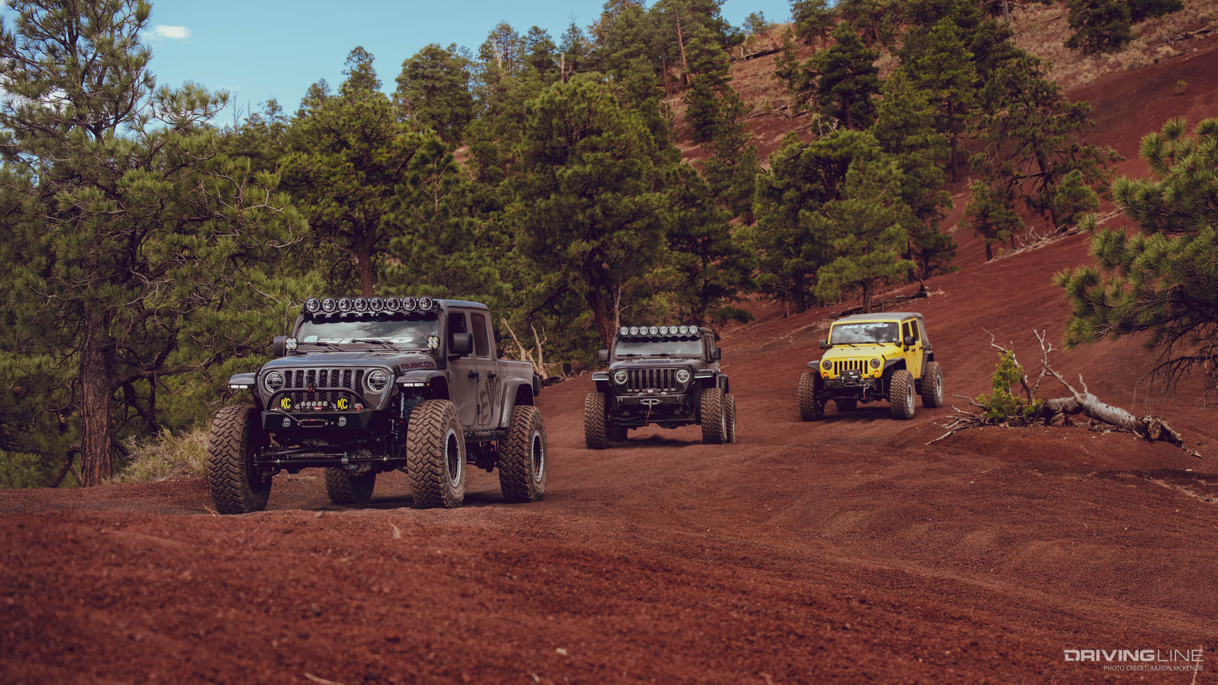 On the Trail: Cinder Hills, AZ with three Jeeps on Nitto Trail Grappler Tires