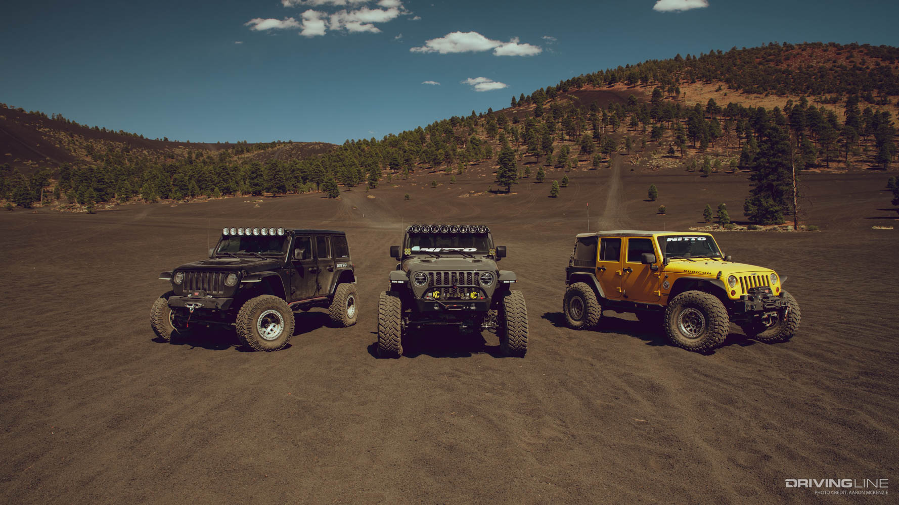 On the Trail: Cinder Hills, AZ EVO custom  Jeeps on Nitto Trail Grappler Tires