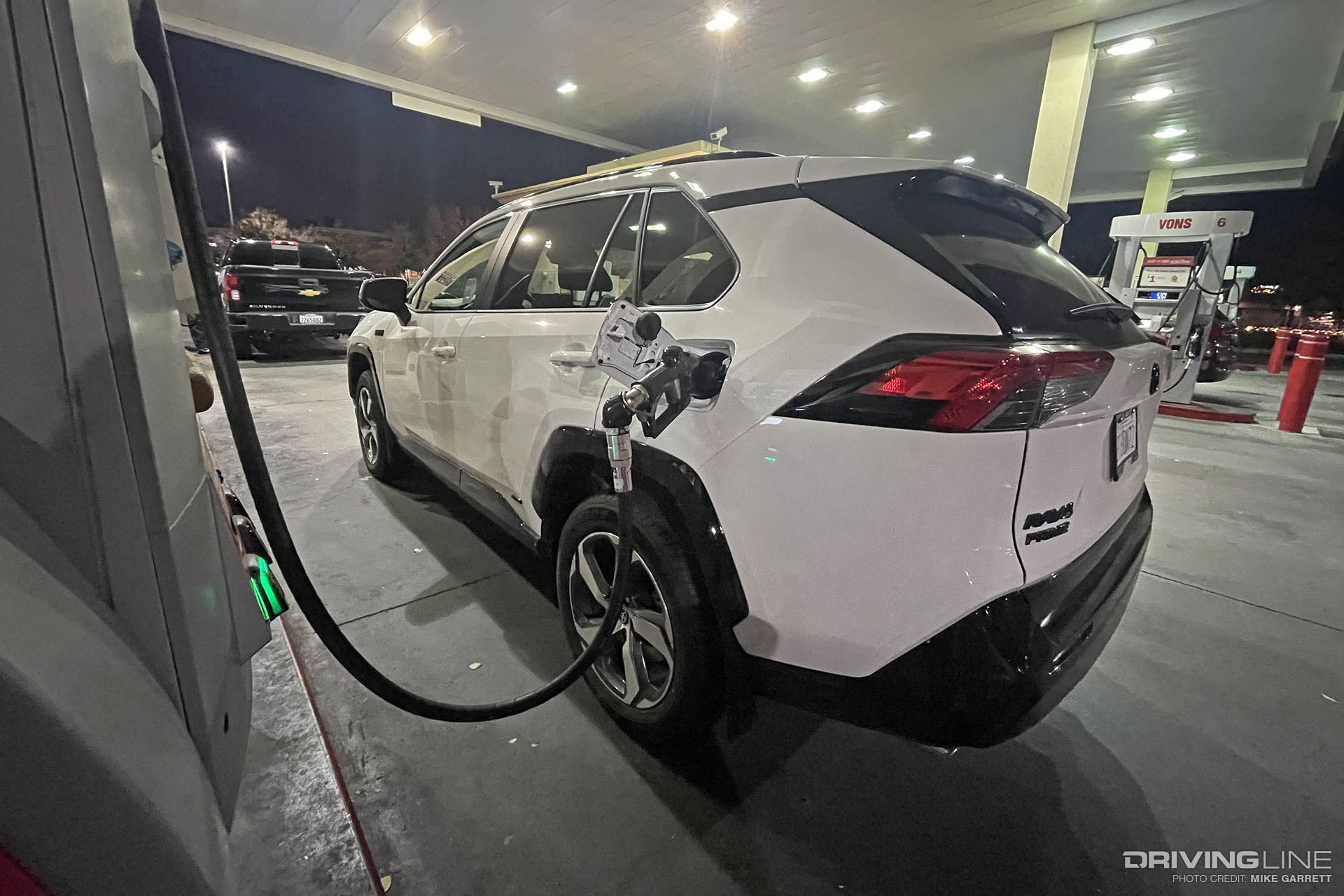 Toyota RAV4 Prime at Gas Station