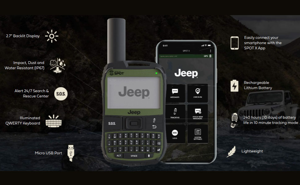 SpotX Jeep Edition device and features