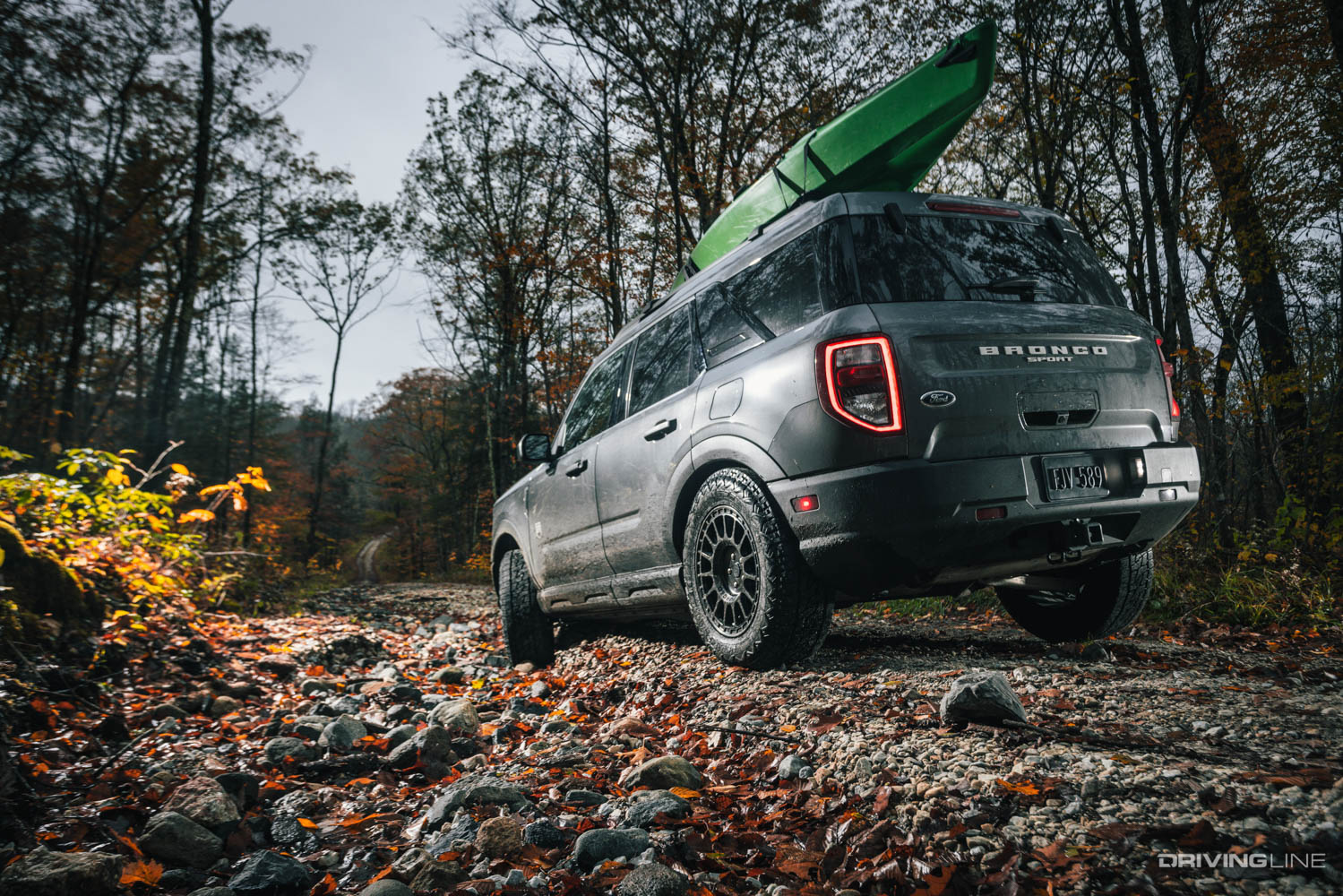 Nitto Nomad Grappler Crossover-Terrain Tire equipped Bronco on rocky off road trail