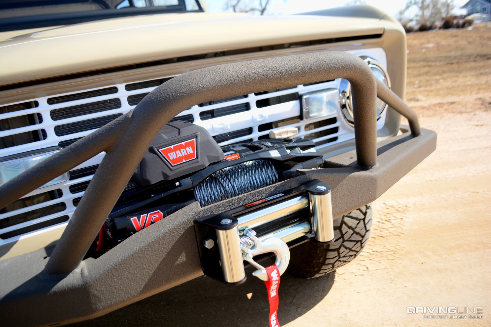 WARN Winch On the Front of a 1974 Ford Bronco