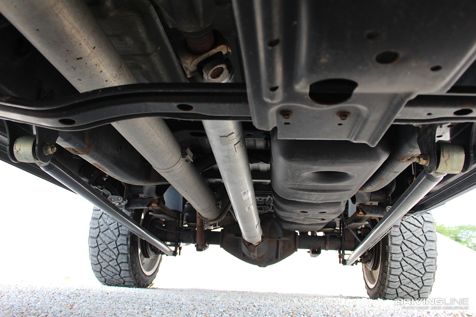 Underside of vehicle with Nitto Ridge Grappler tires
