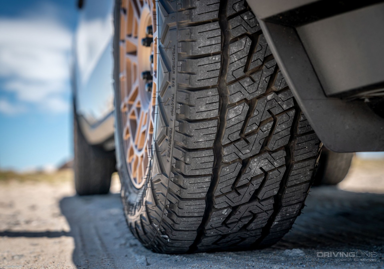 2022 Ford Maverick Hybrid Nitto Nomad Grappler tire tread detail