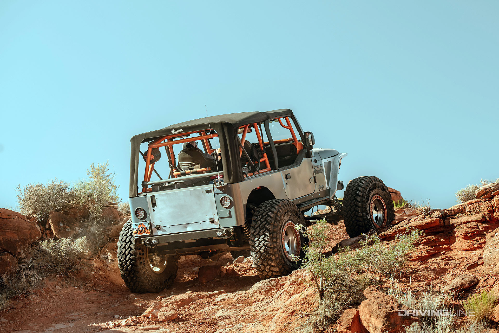 disciple off road jeep climbing rocks on nitto trail grapplers