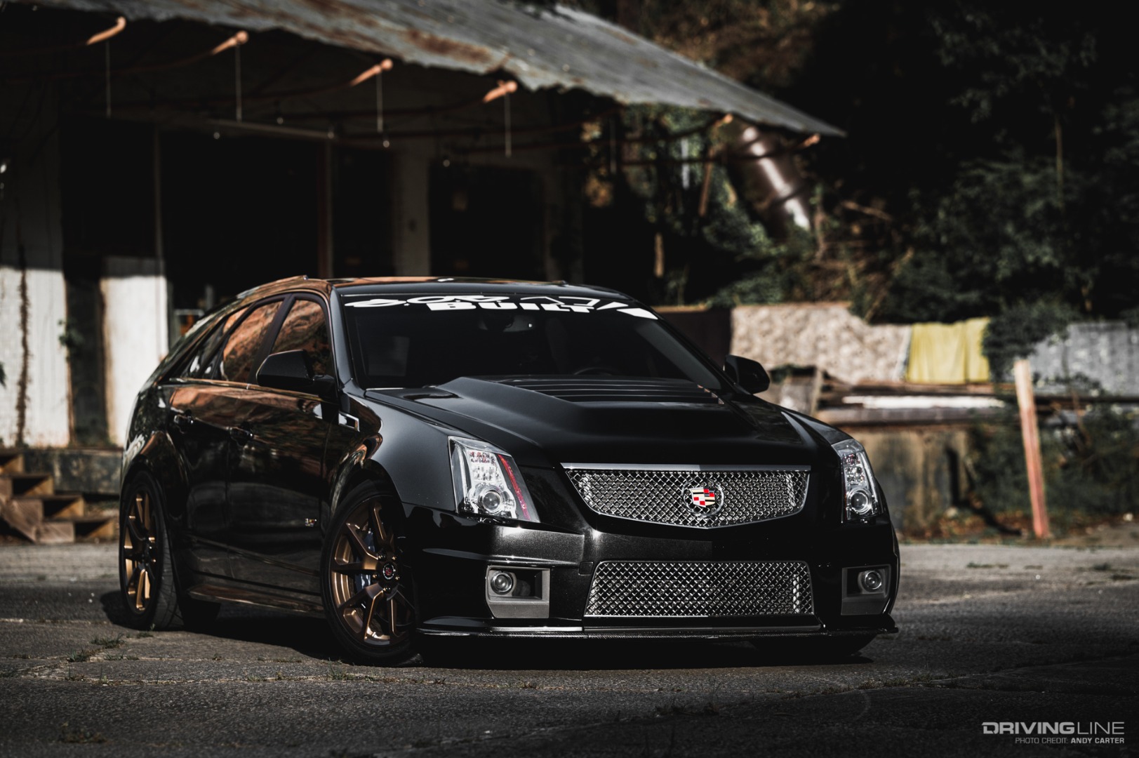 Cadillac CTS-V wagon on Nittos in black