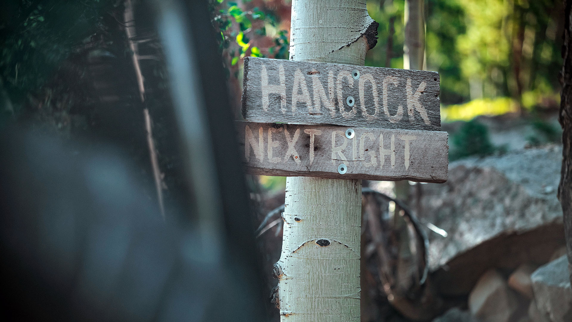 hancock pass trail sign at st elmo
