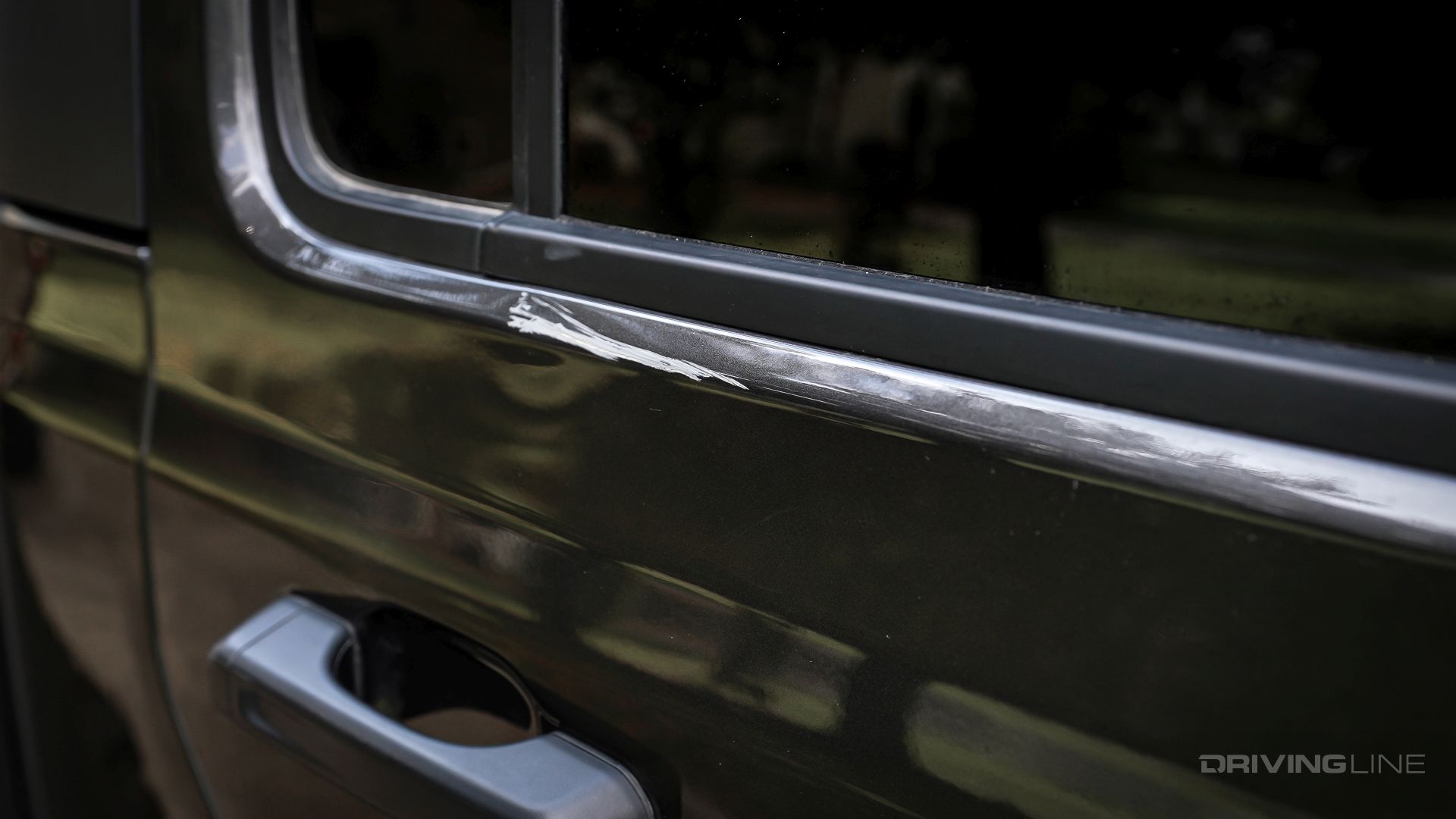 door damage on Jeep Gladiator from Rubicon Trail