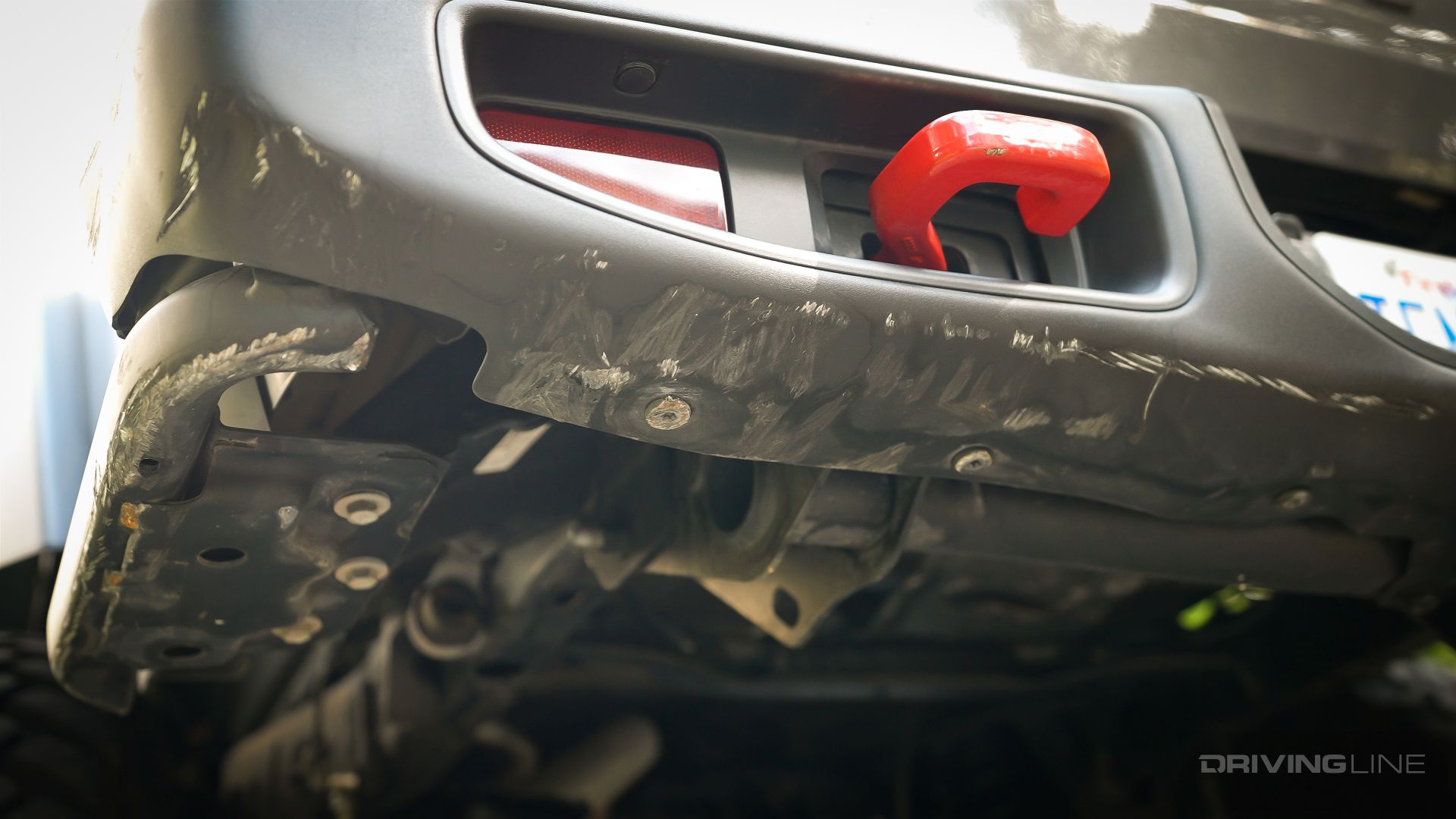 rear bumper damage from Jeep Gladiator on Rubicon Trail 40s Nitto Tire On The Trail