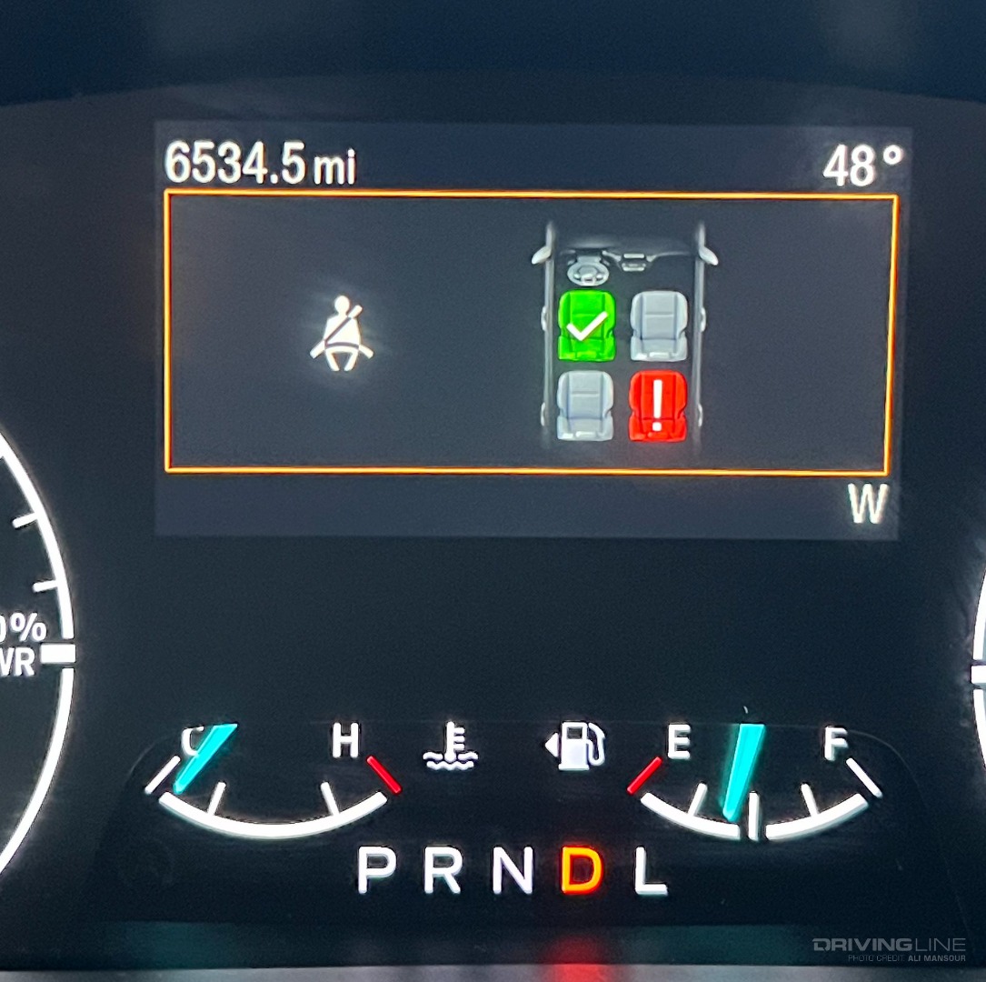 belt monitor in 2022 Ford Maverick XL Hybrid
