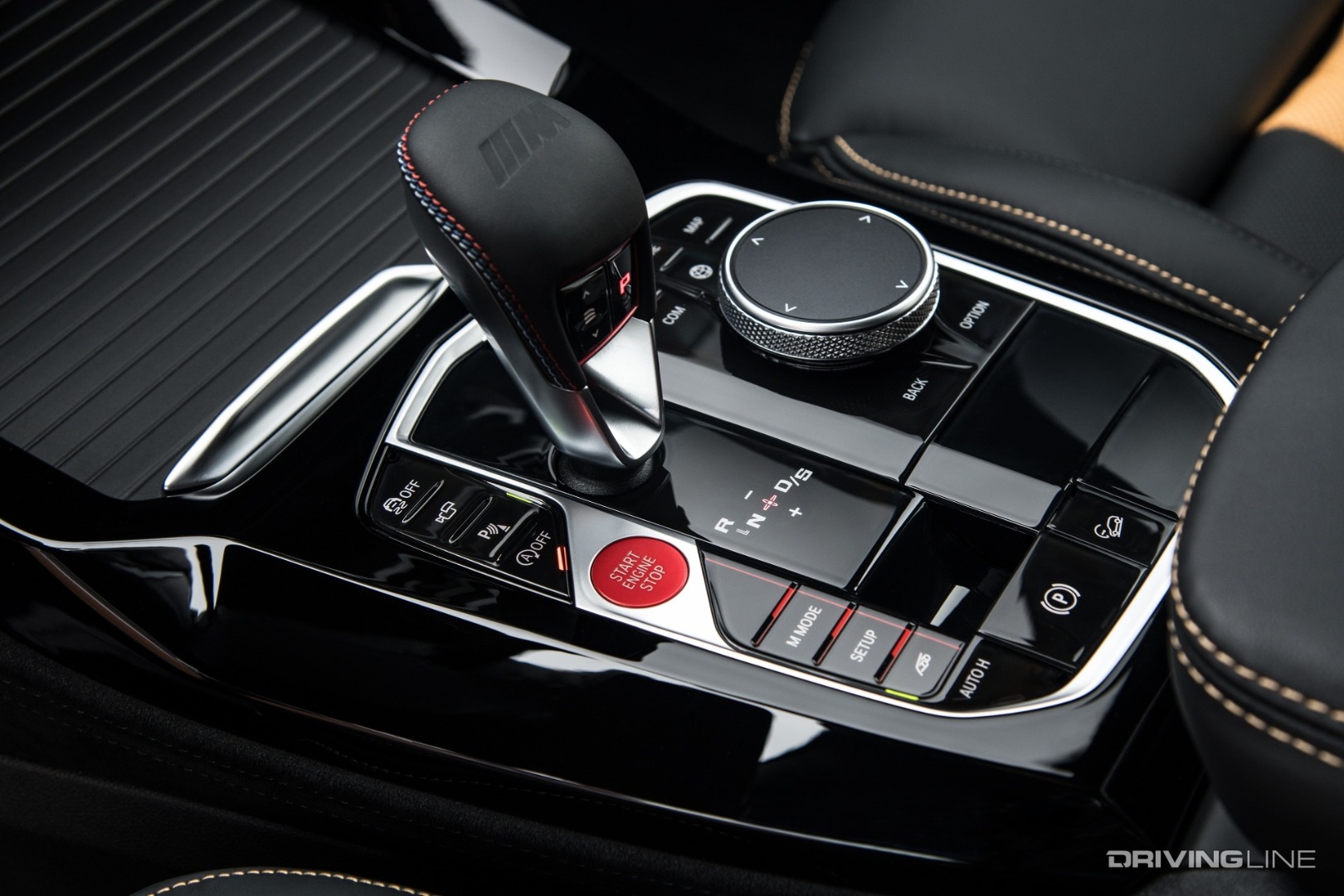 2023 BMW X3 M Competition shifter and center console