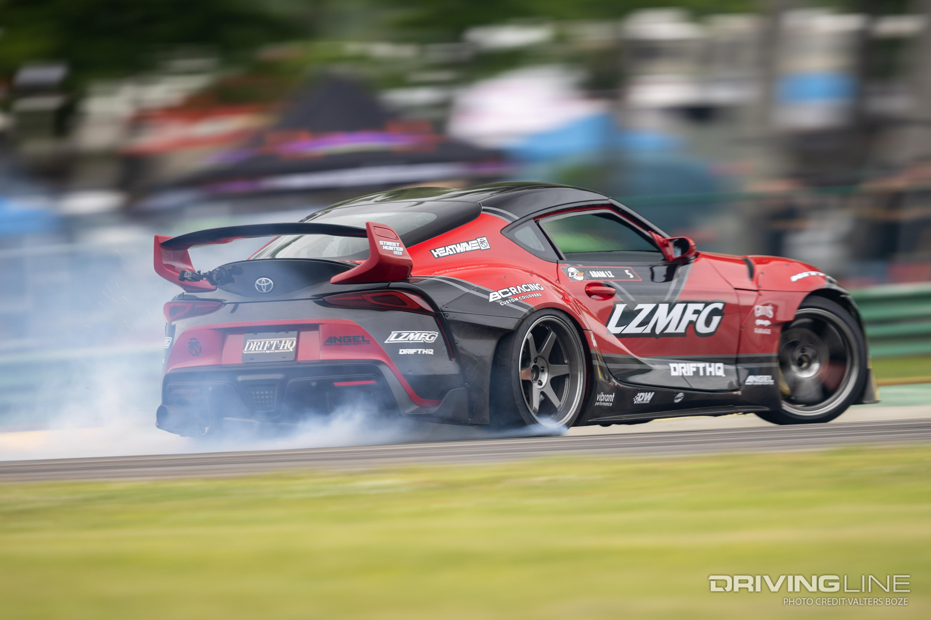 Adam LZ drifting in 4 rotor swapped Supra