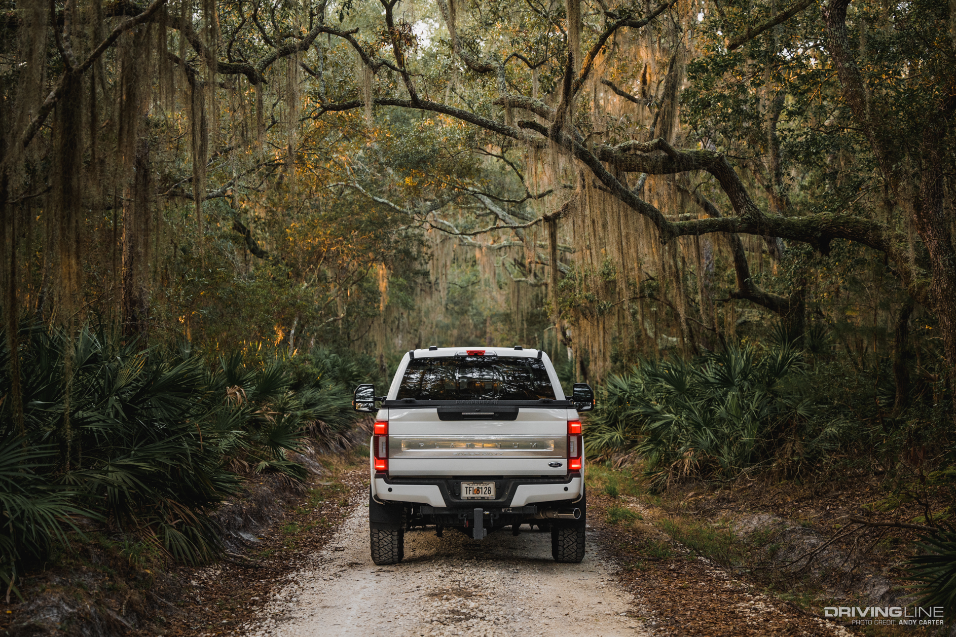 Ford F250 Tremor on wooded trail