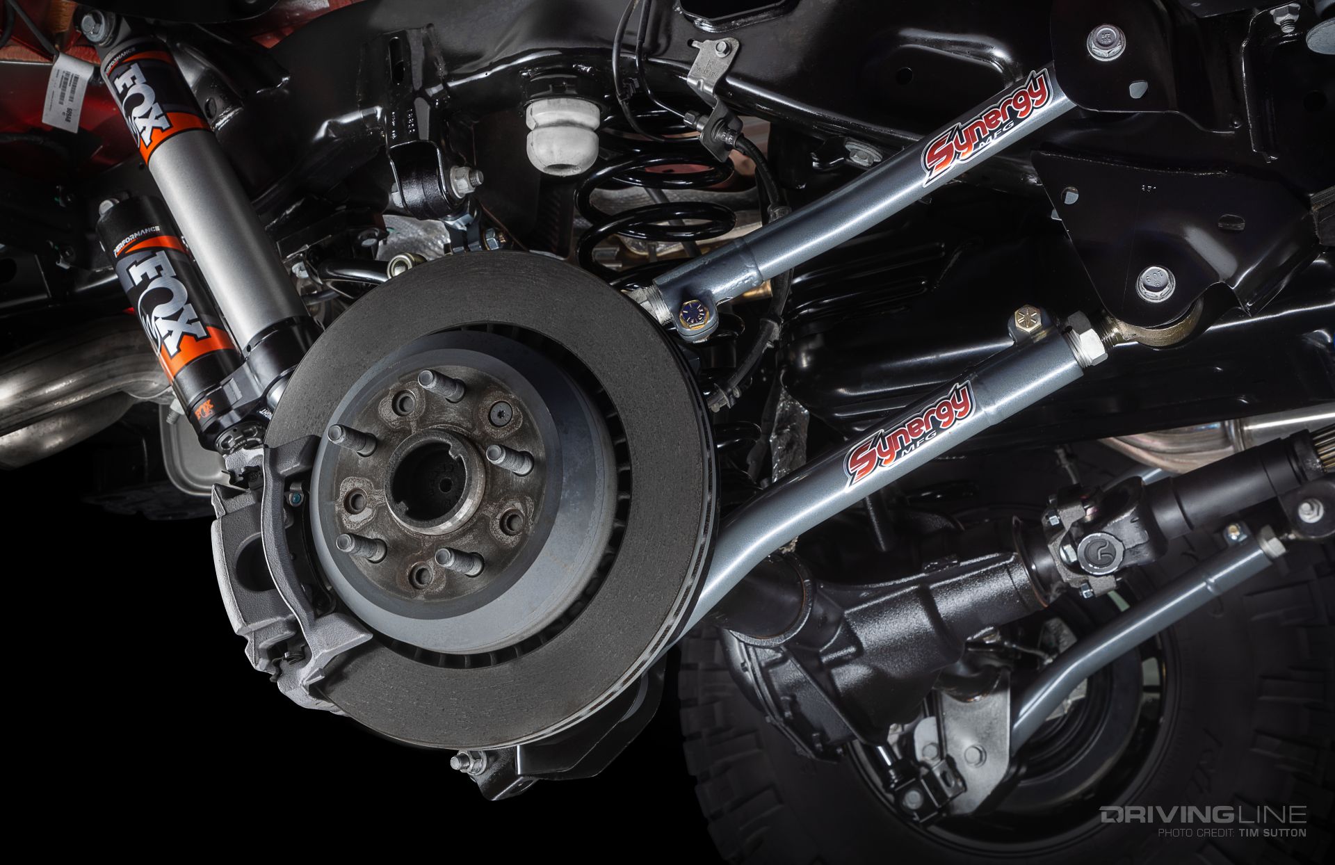 2022 Jeep Wrangler Rear 4 link suspension side view