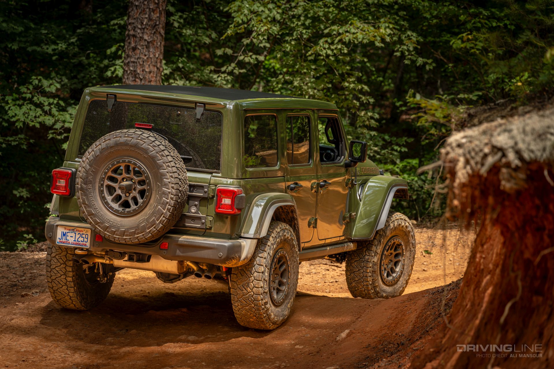 Jeep Wrangler Rubicon 392 37s Sarge Green rear 3/4 view