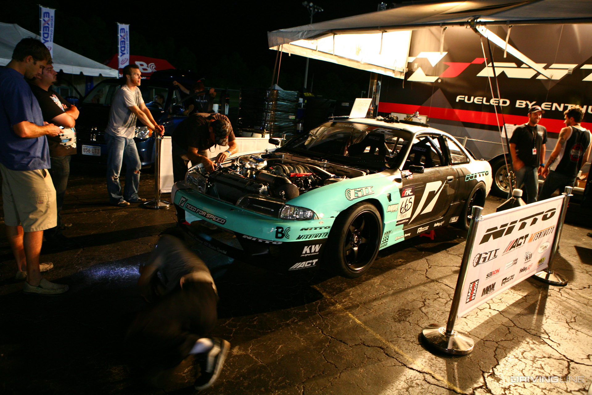 Matt Powers' Nissan S14 featured a Chevy LS7 V8 engine for several years. In the early 2010's, Chevy LS engines became commonplace, especially in Nissan S13's and S14's
