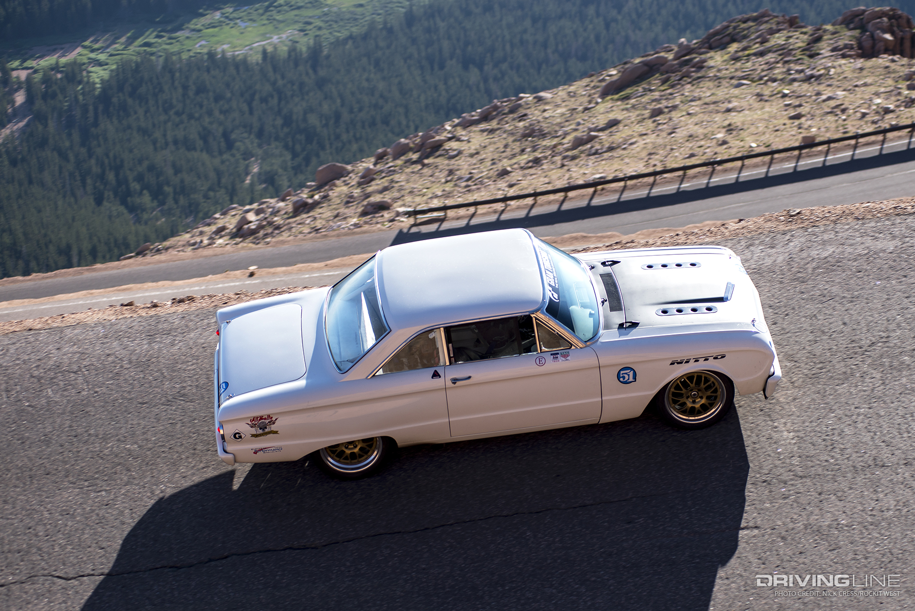 Aaron Kaufman's 1963 Ford Falcon on 2016 Pikes Peak Hill Climb