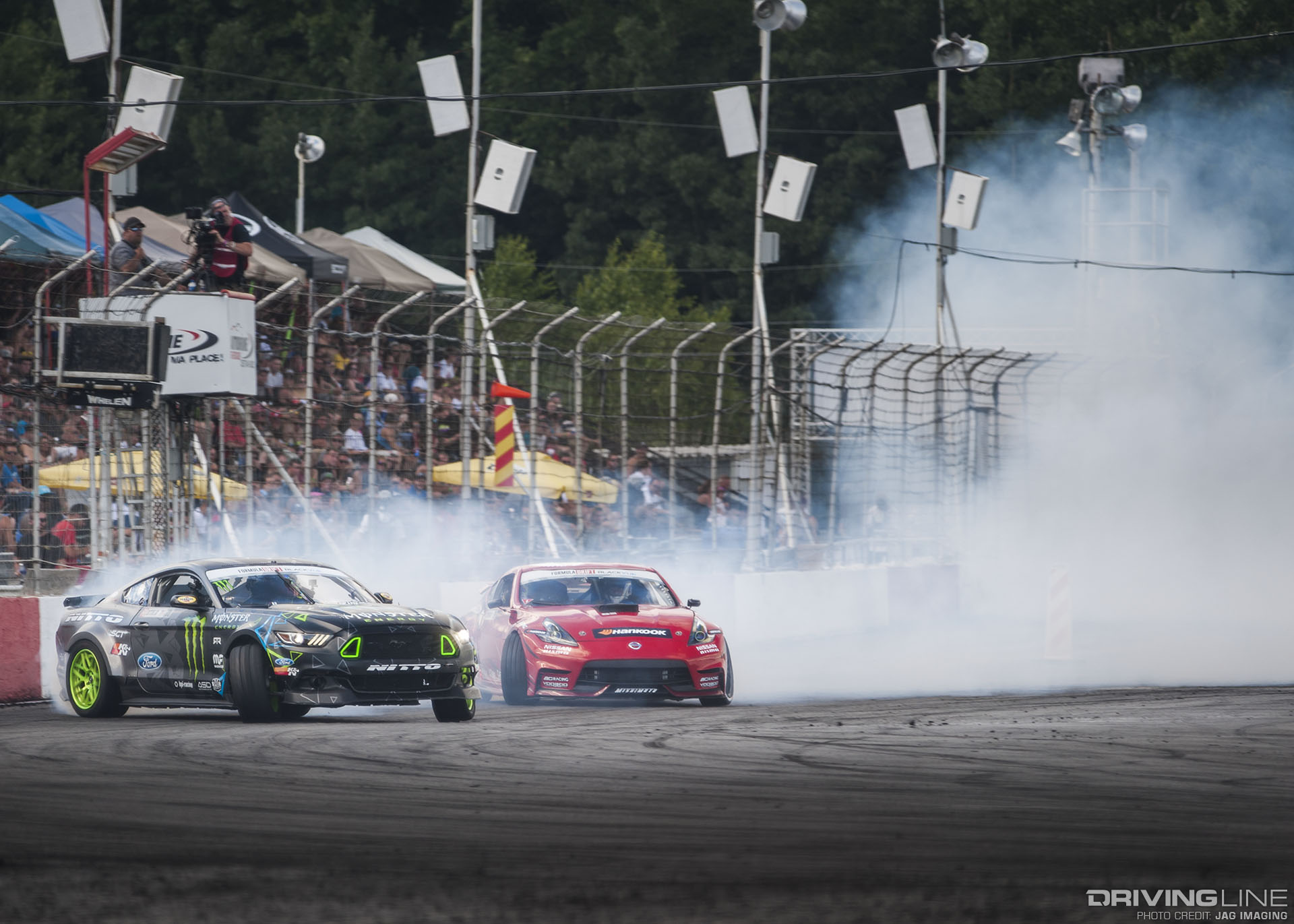 Formula Drift Round 5 Montreal - Vaughn Gittin Jr. vs Goeff Stoneback