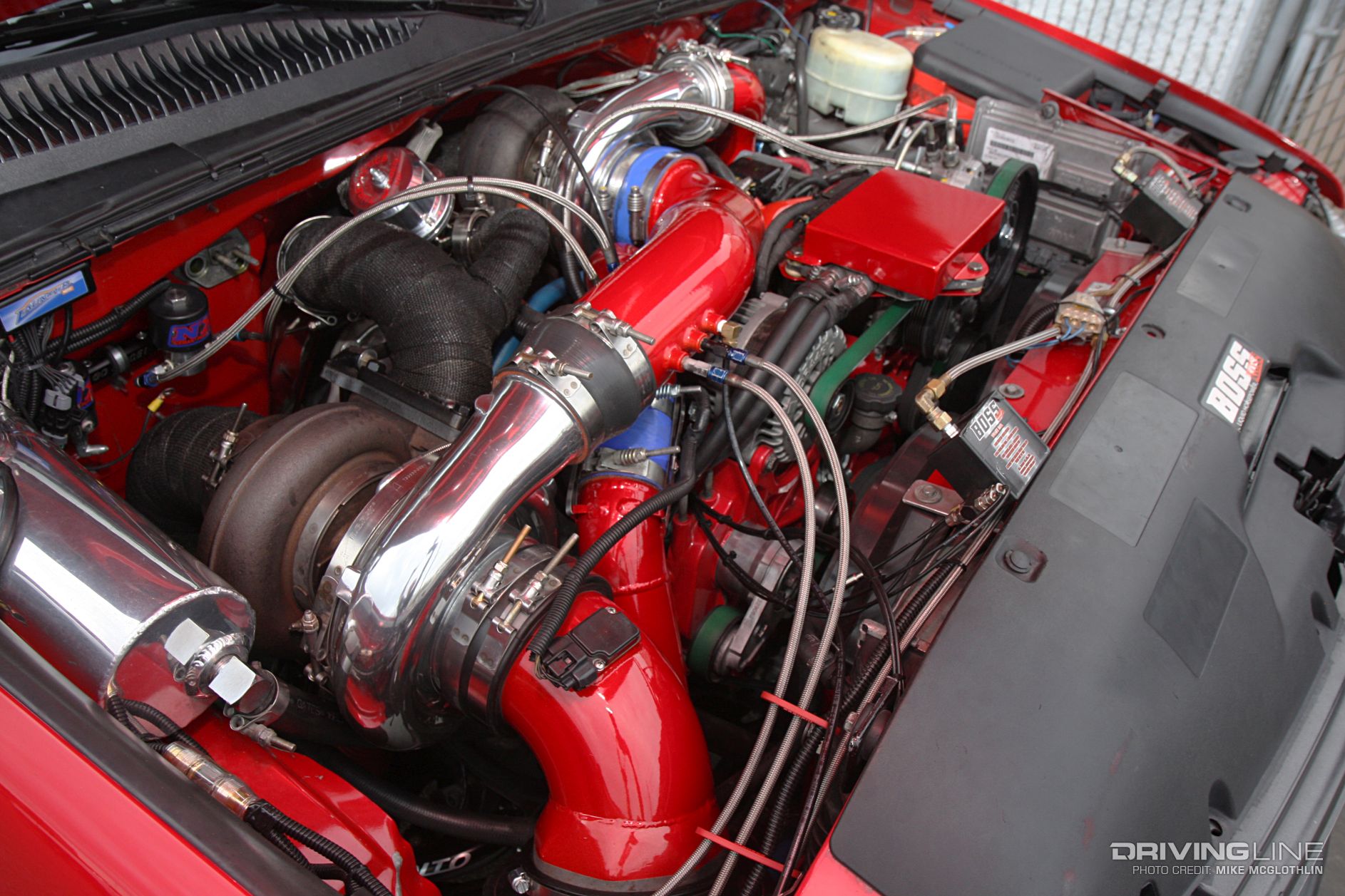 LB7 Duramax gt55 compound turbo system