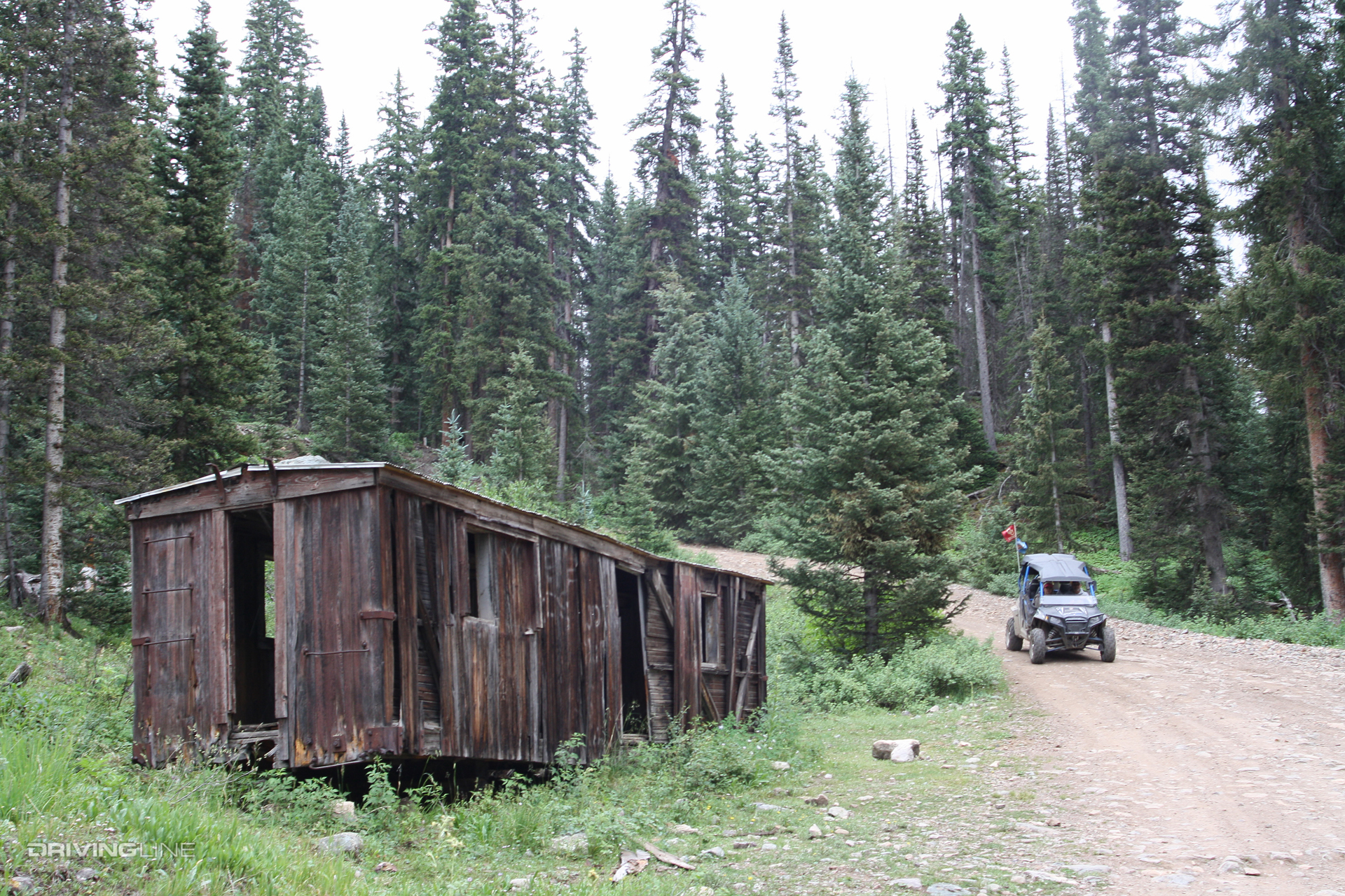 old boxcar in Kendall Mountain
