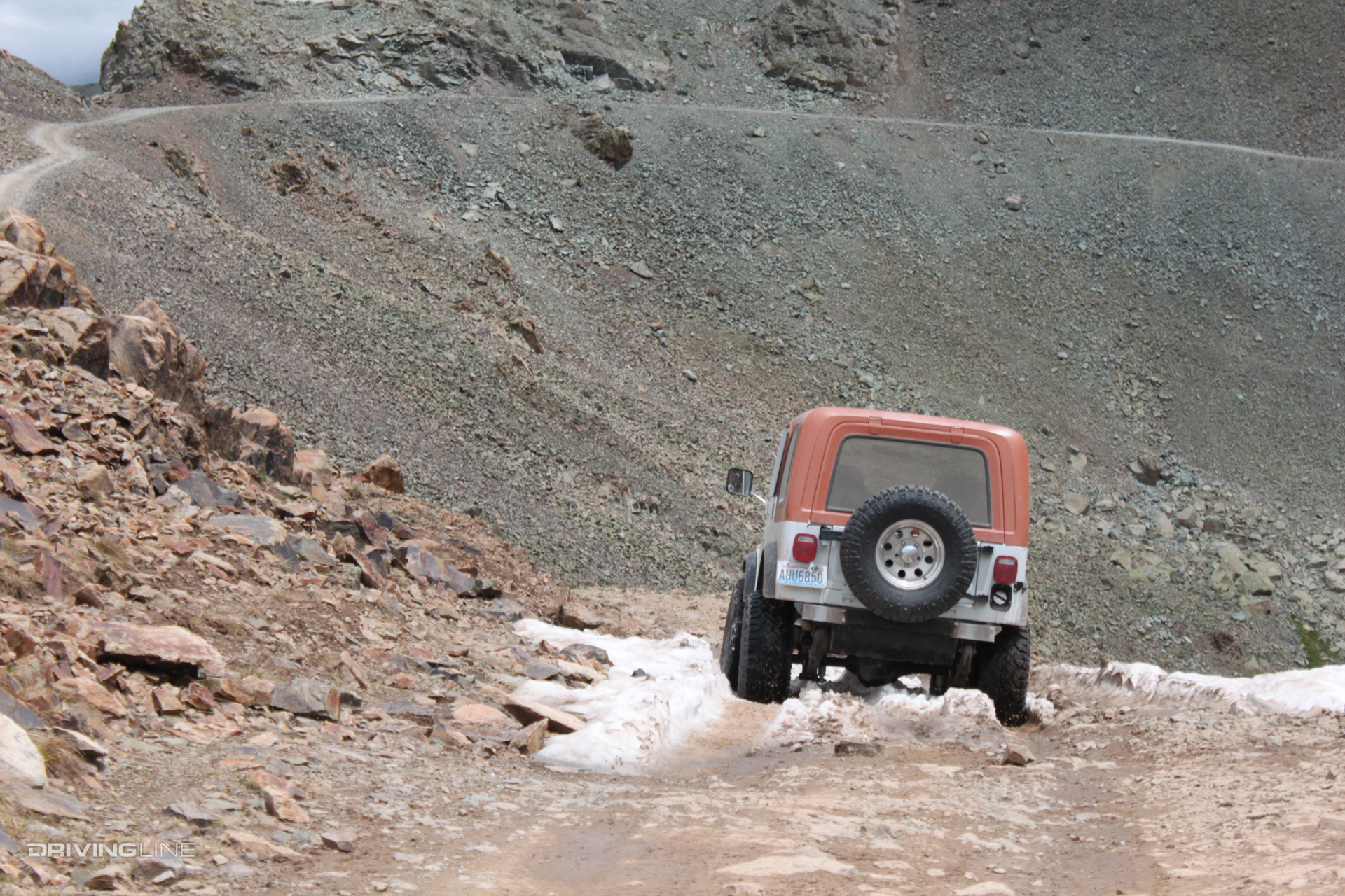 CJ-7 Renegade treading Kendall Mountain trail carefully